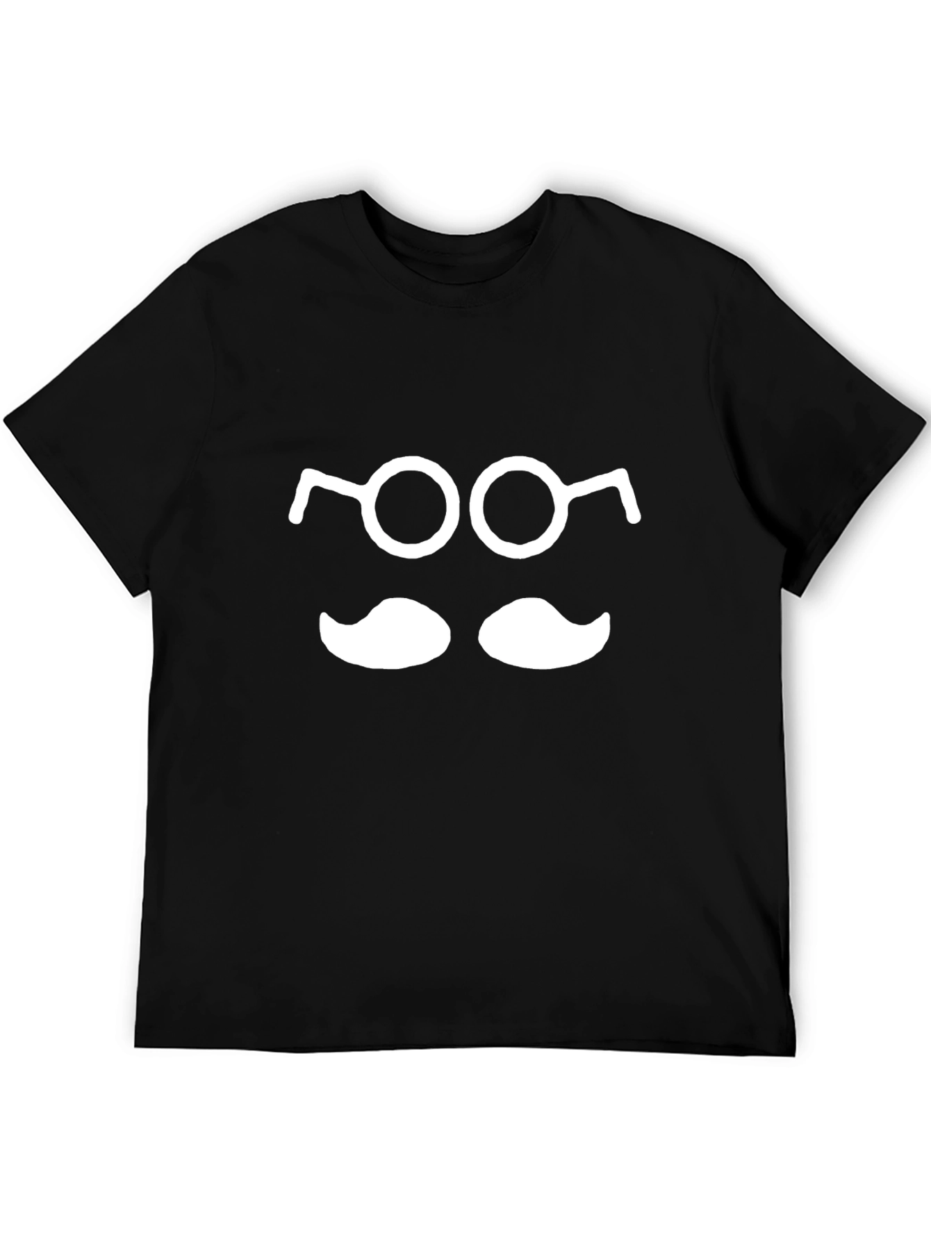 Funny Geek T-Shirt: Glasses and Mustache Tee