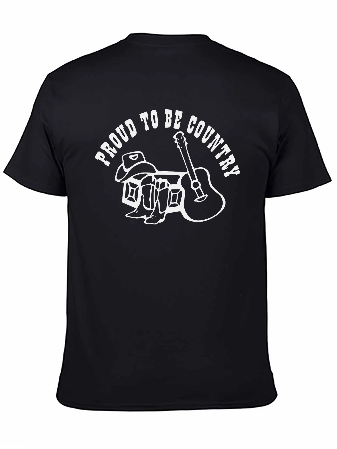 Proud to be Country Black Graphic Tee