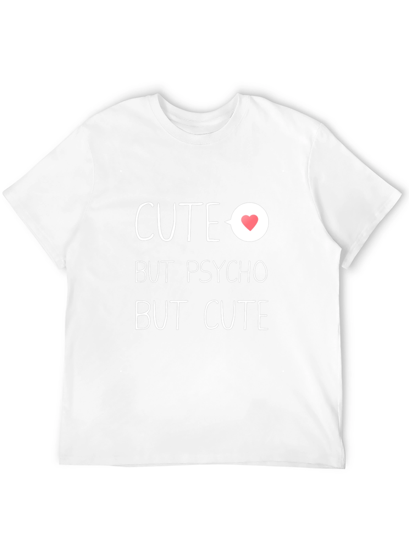 Cute But Psycho Graphic Tee - Black Unisex T-Shirt