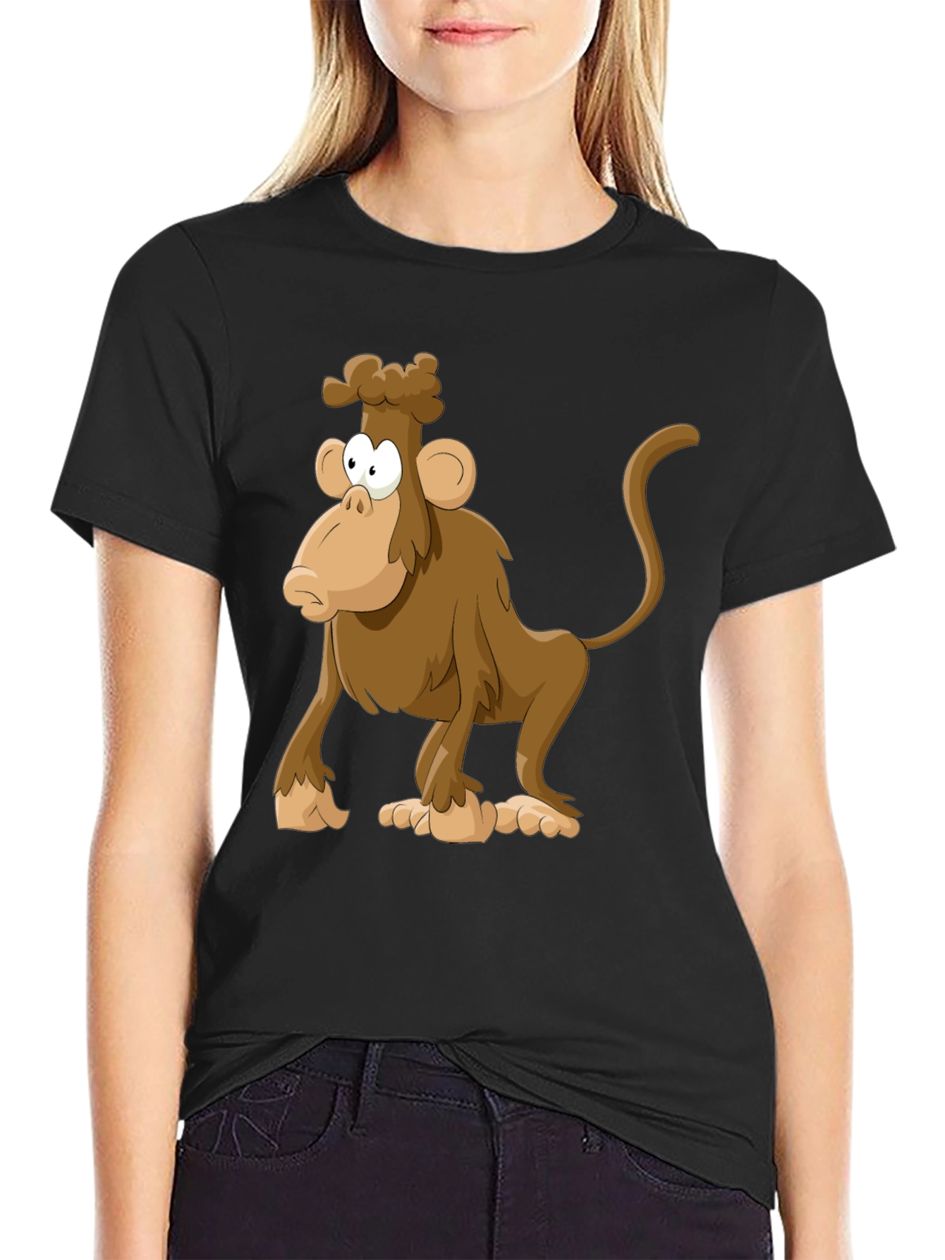 Cartoon Monkey Graphic Tee