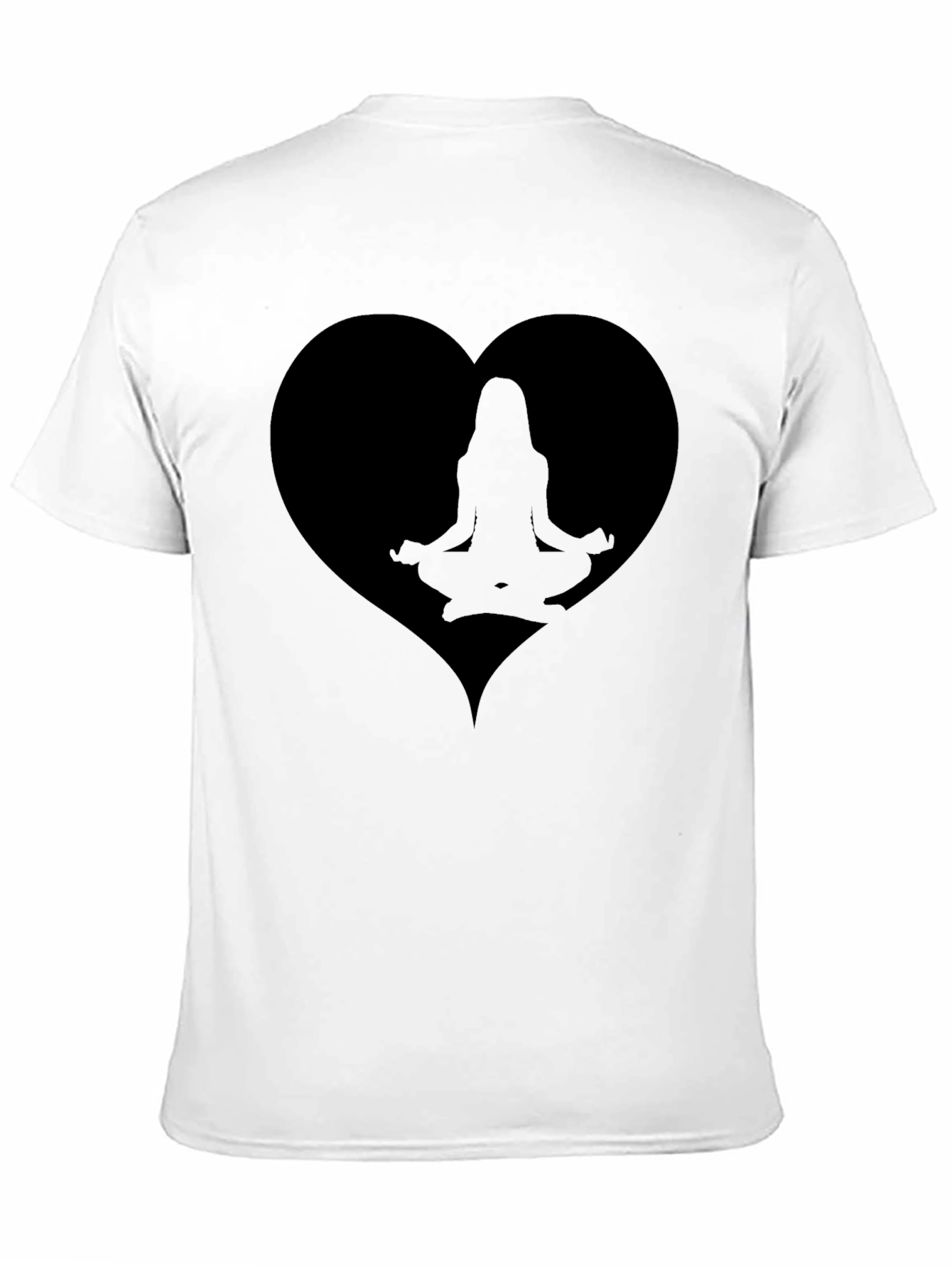 Yoga Heart Graphic Tee - Relax in Style