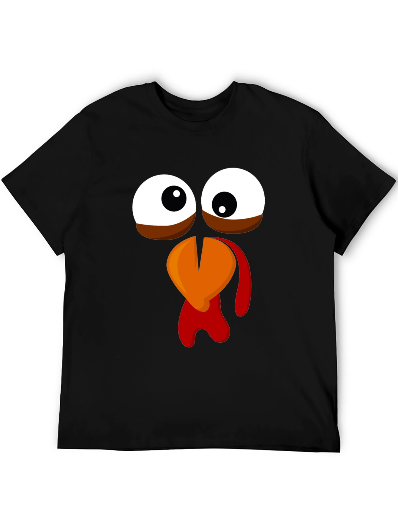 Funny Turkey Face Graphic Tee - Thanksgiving Apparel