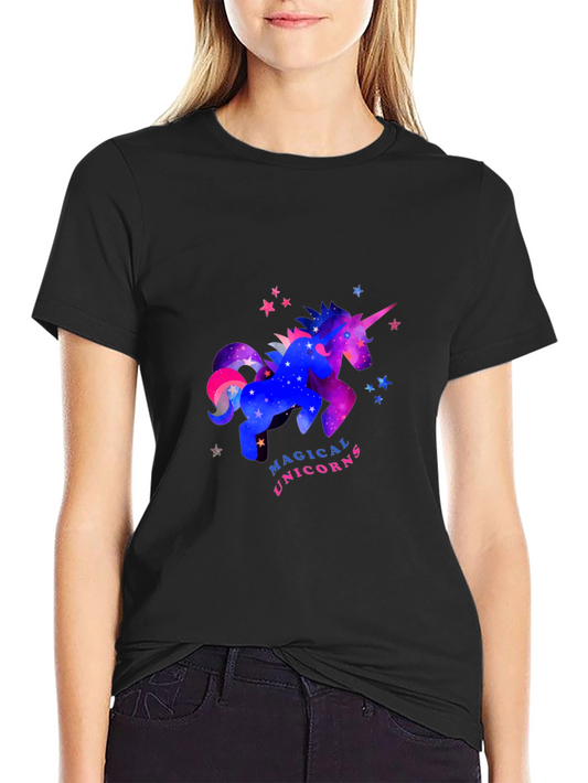 Magical Unicorns Graphic T-Shirt - Stylish Comfort