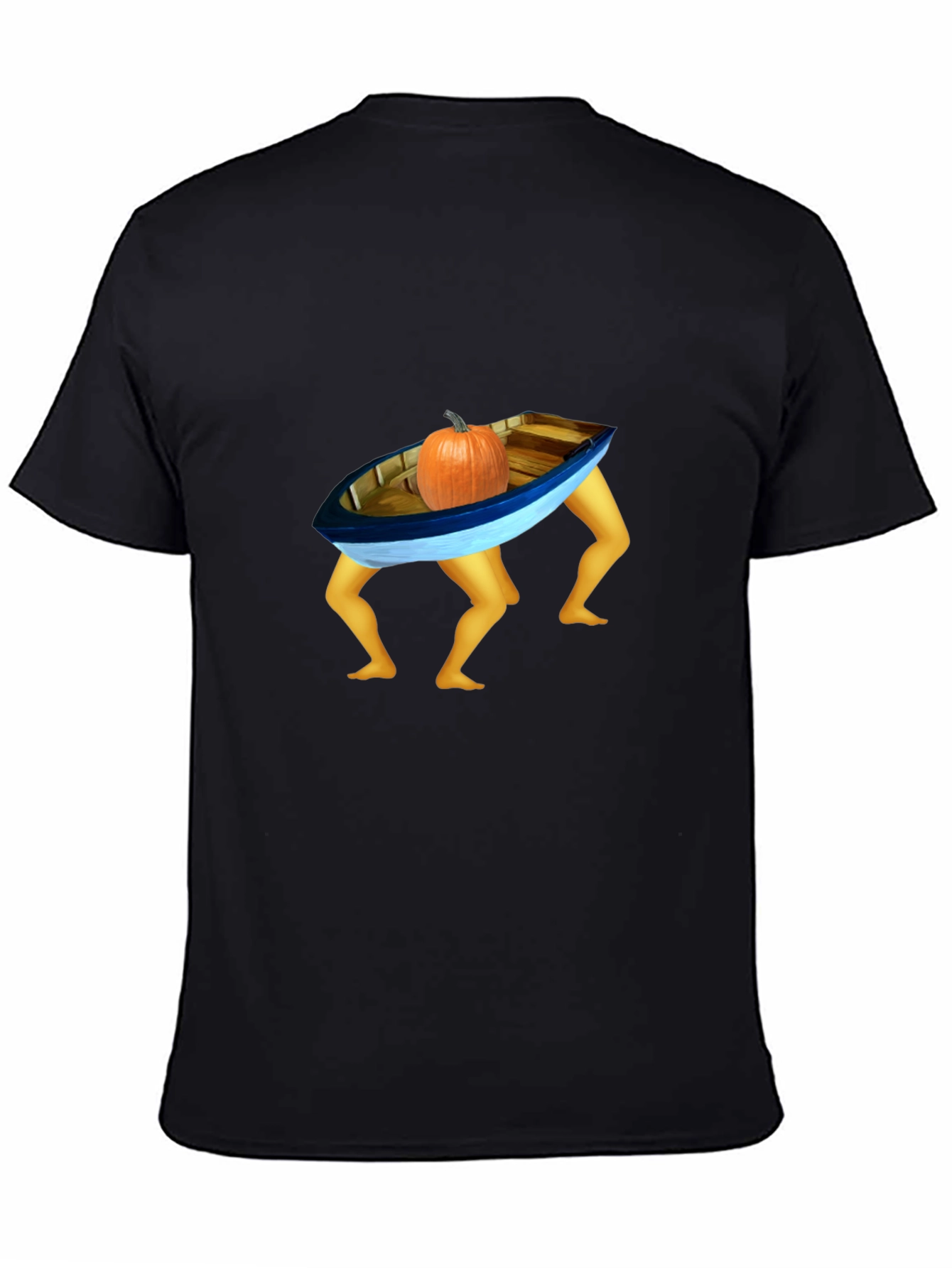 Funny Pumpkin Boat Legs T-Shirt