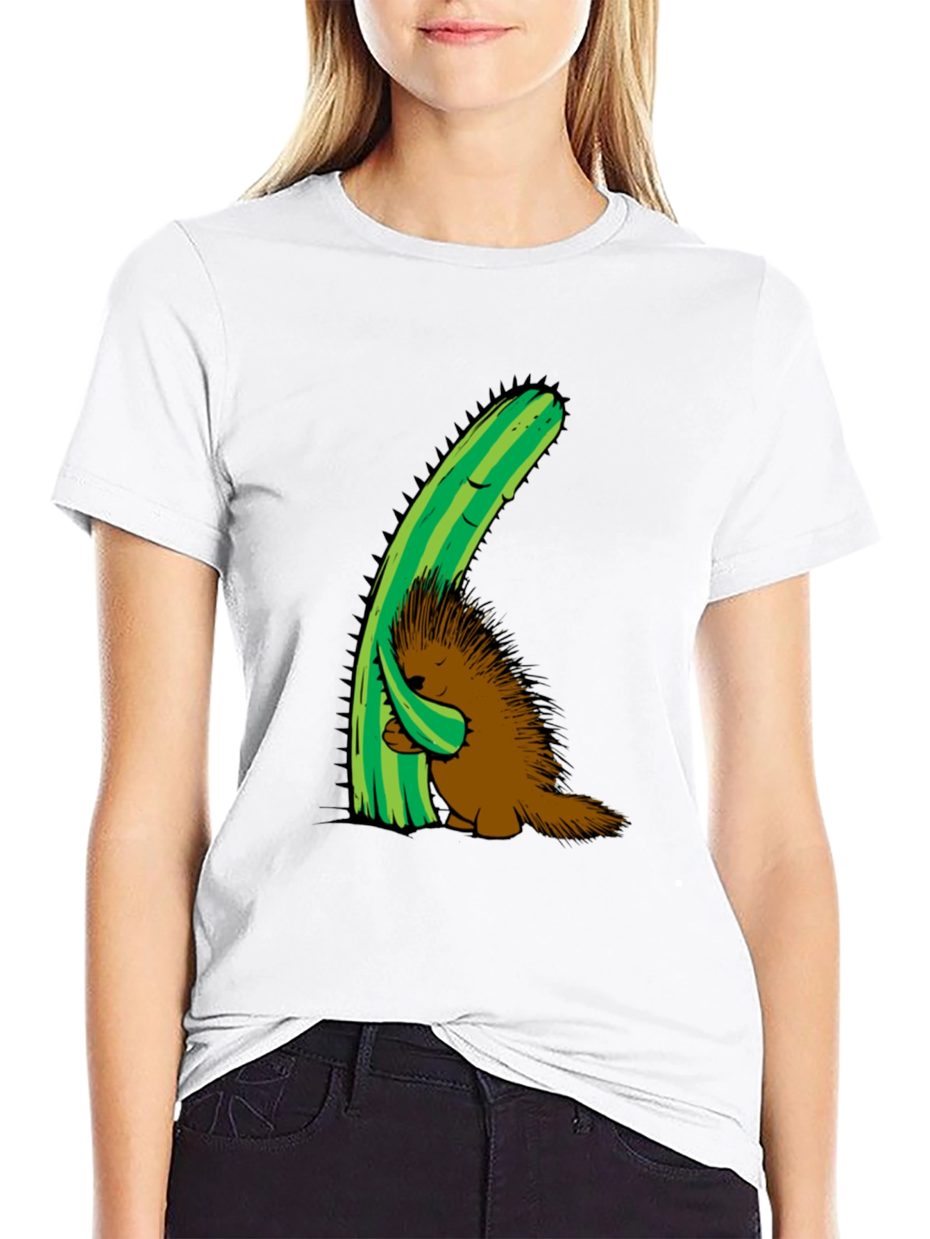 Cactus Hug T-Shirt - Porcupine Comfort Tee