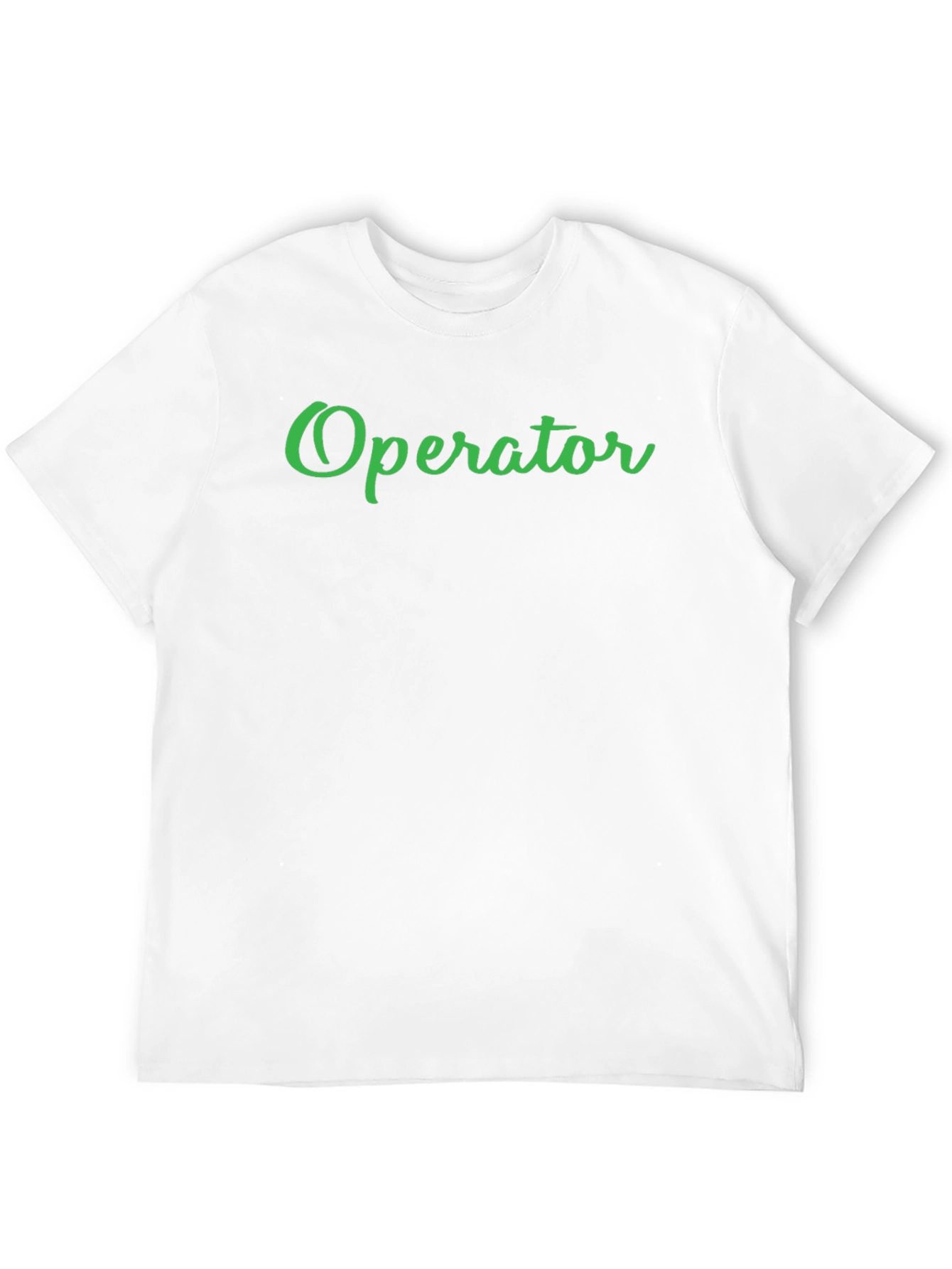 Operator T-Shirt - Black Tee with Green Text