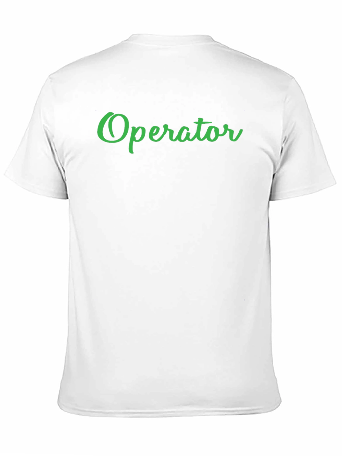 Operator T-Shirt - Black Tee with Green Text