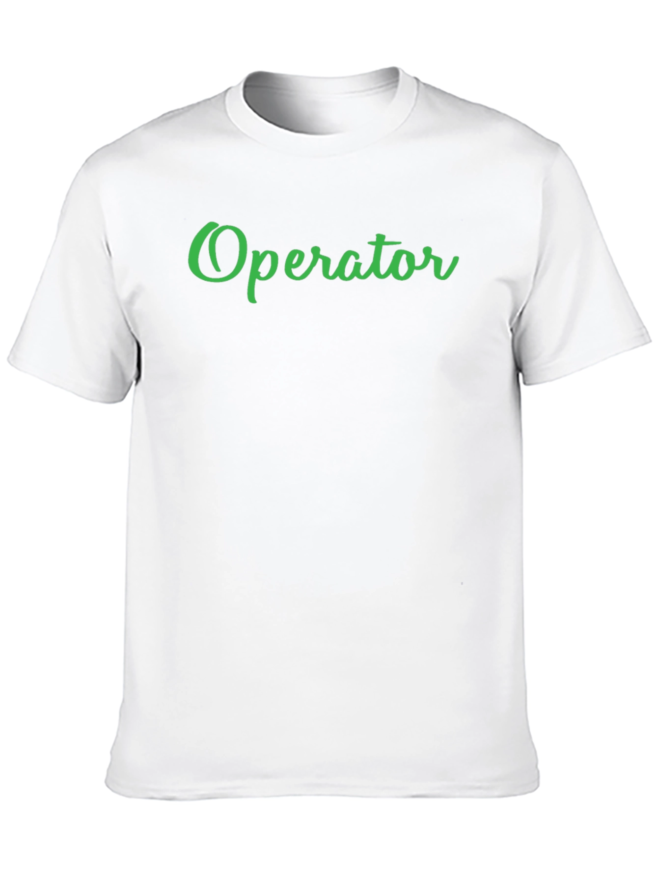 Operator T-Shirt - Black Tee with Green Text