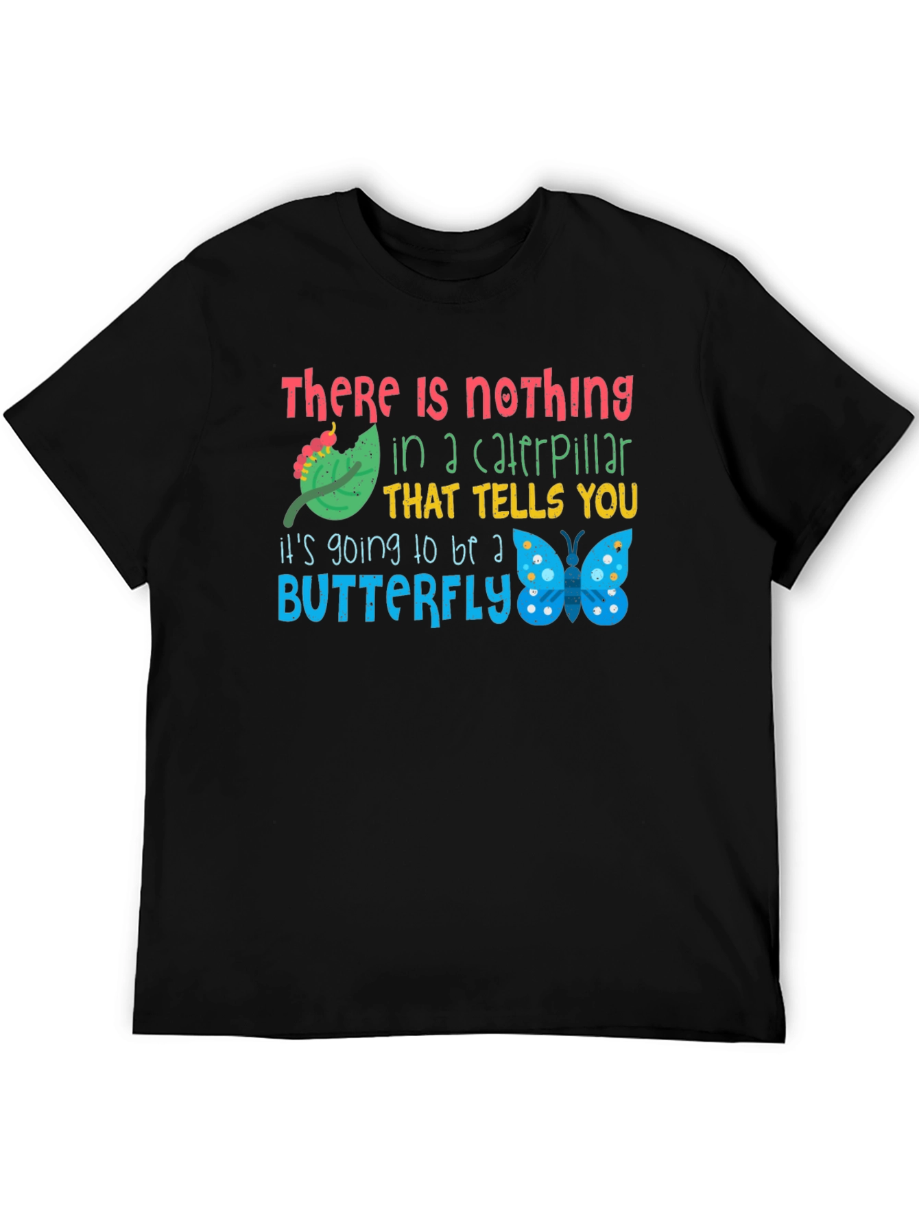 Caterpillar to Butterfly Graphic T-Shirt