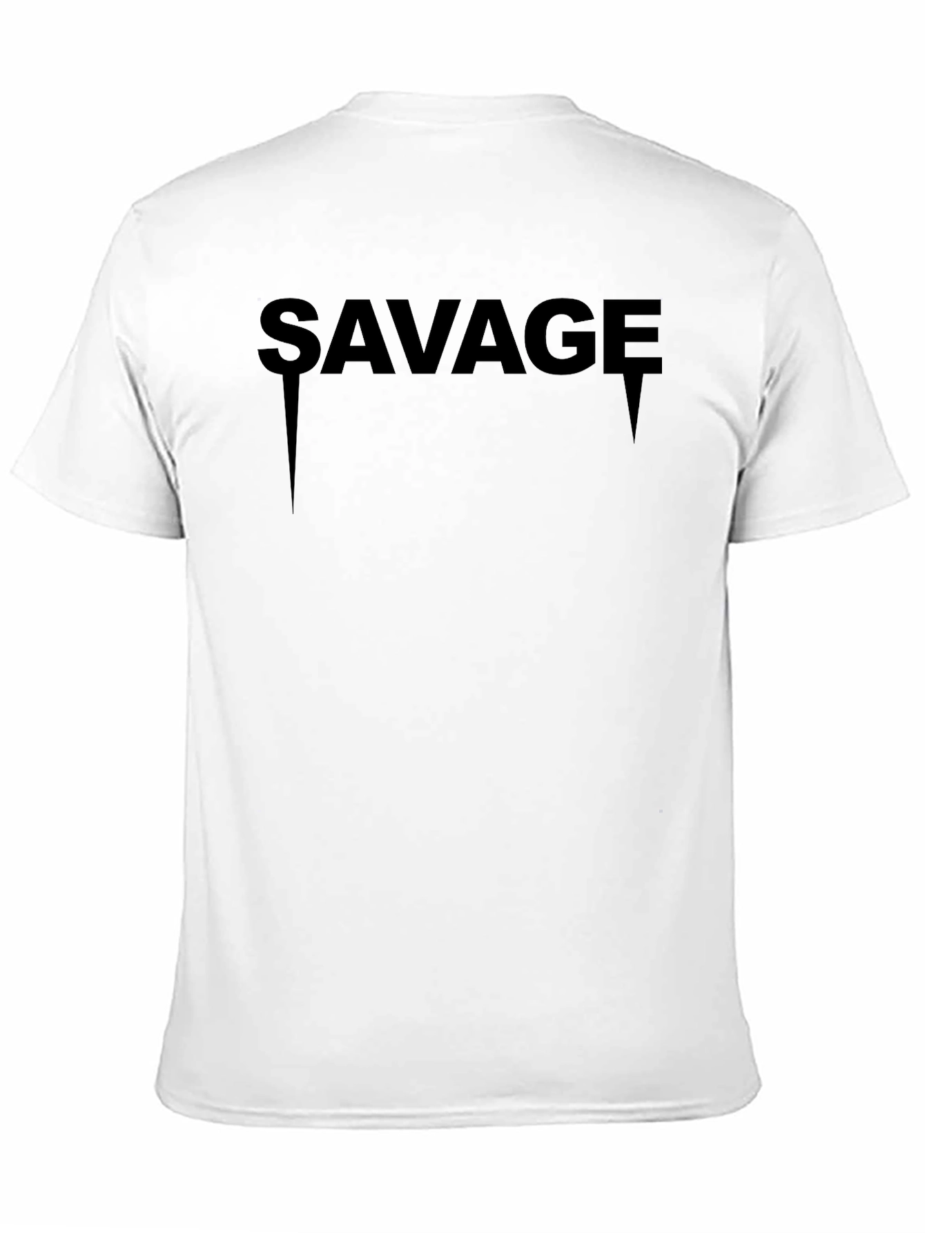 Savage Graphic Print Black T-Shirt