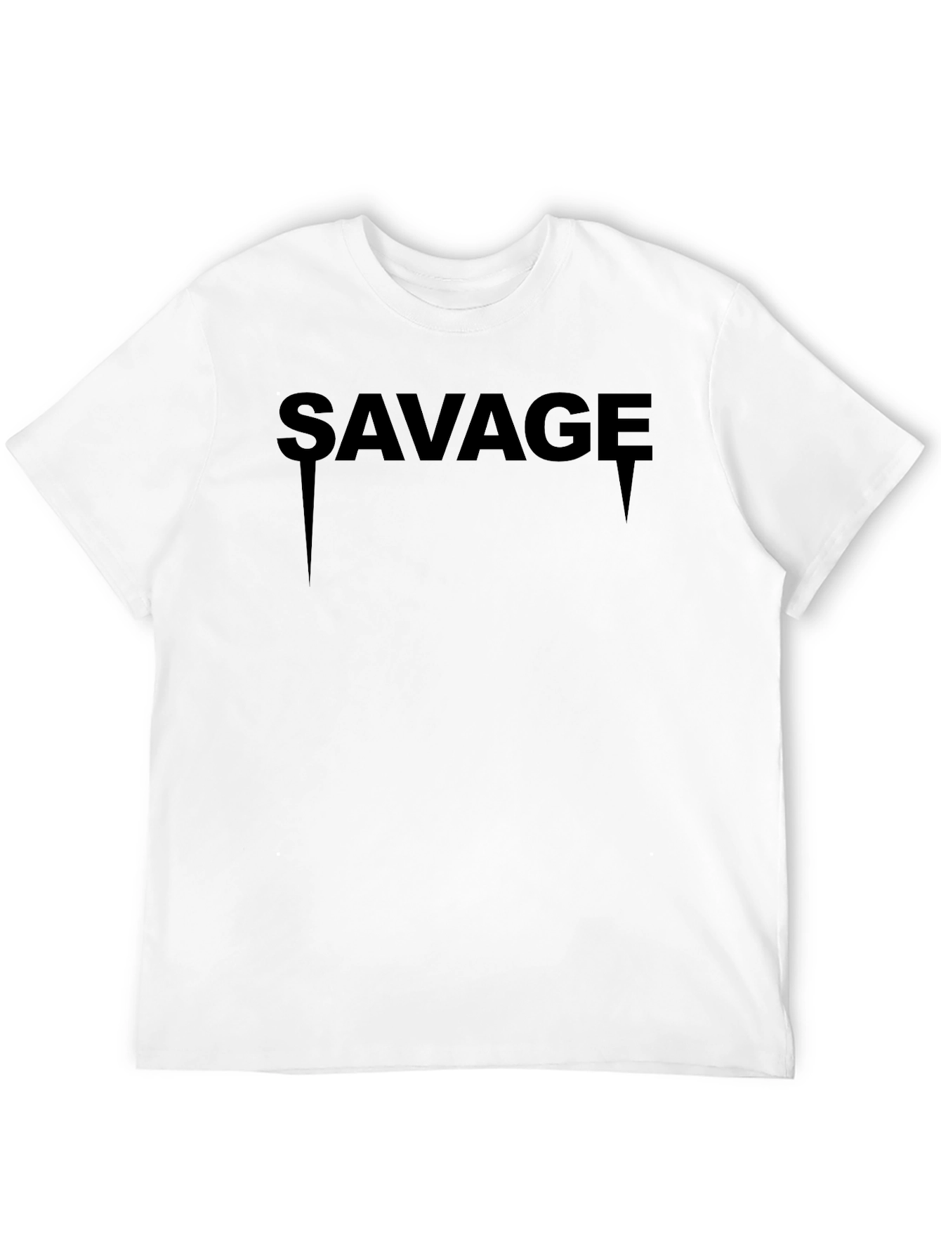 Savage Graphic Print Black T-Shirt