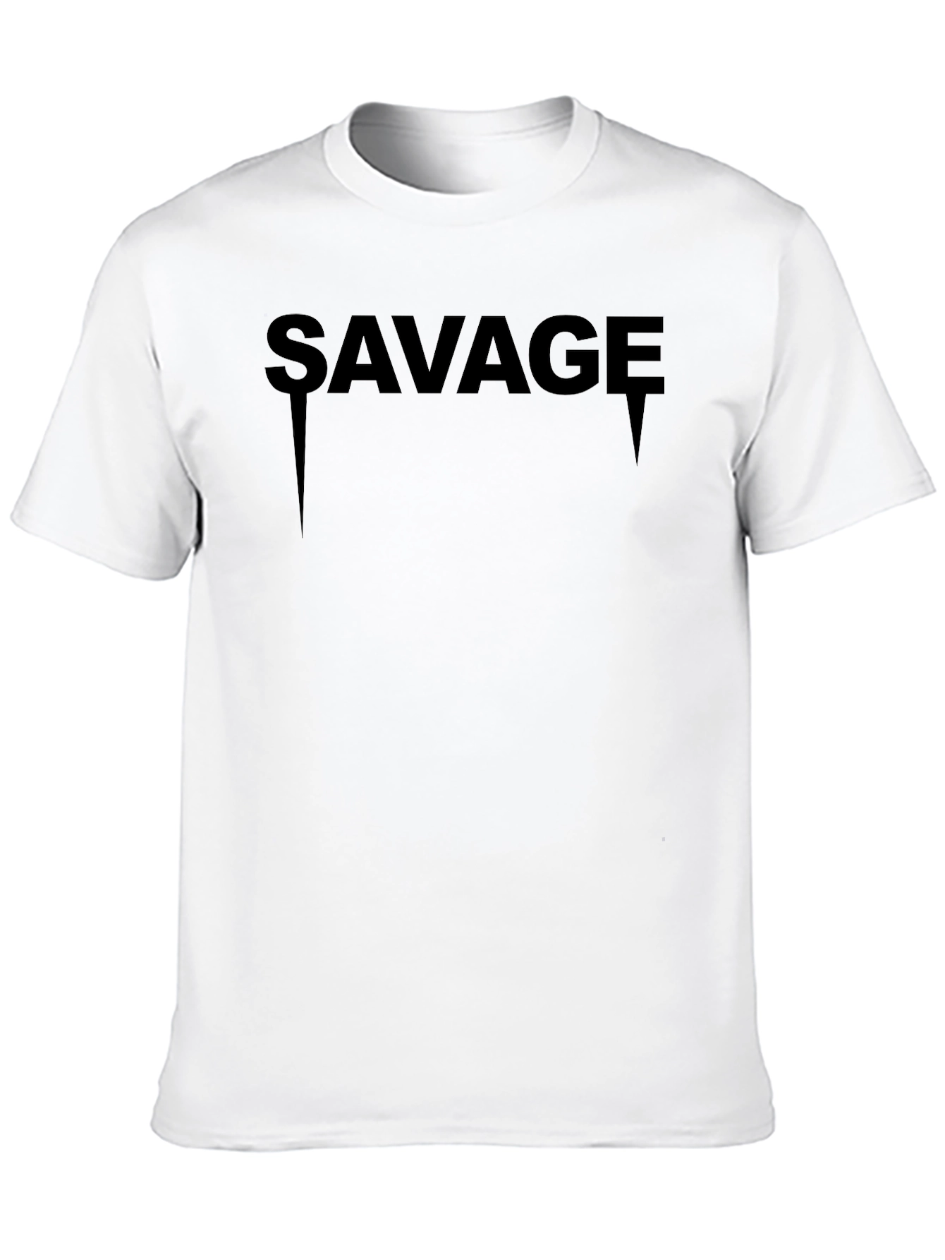 Savage Graphic Print Black T-Shirt