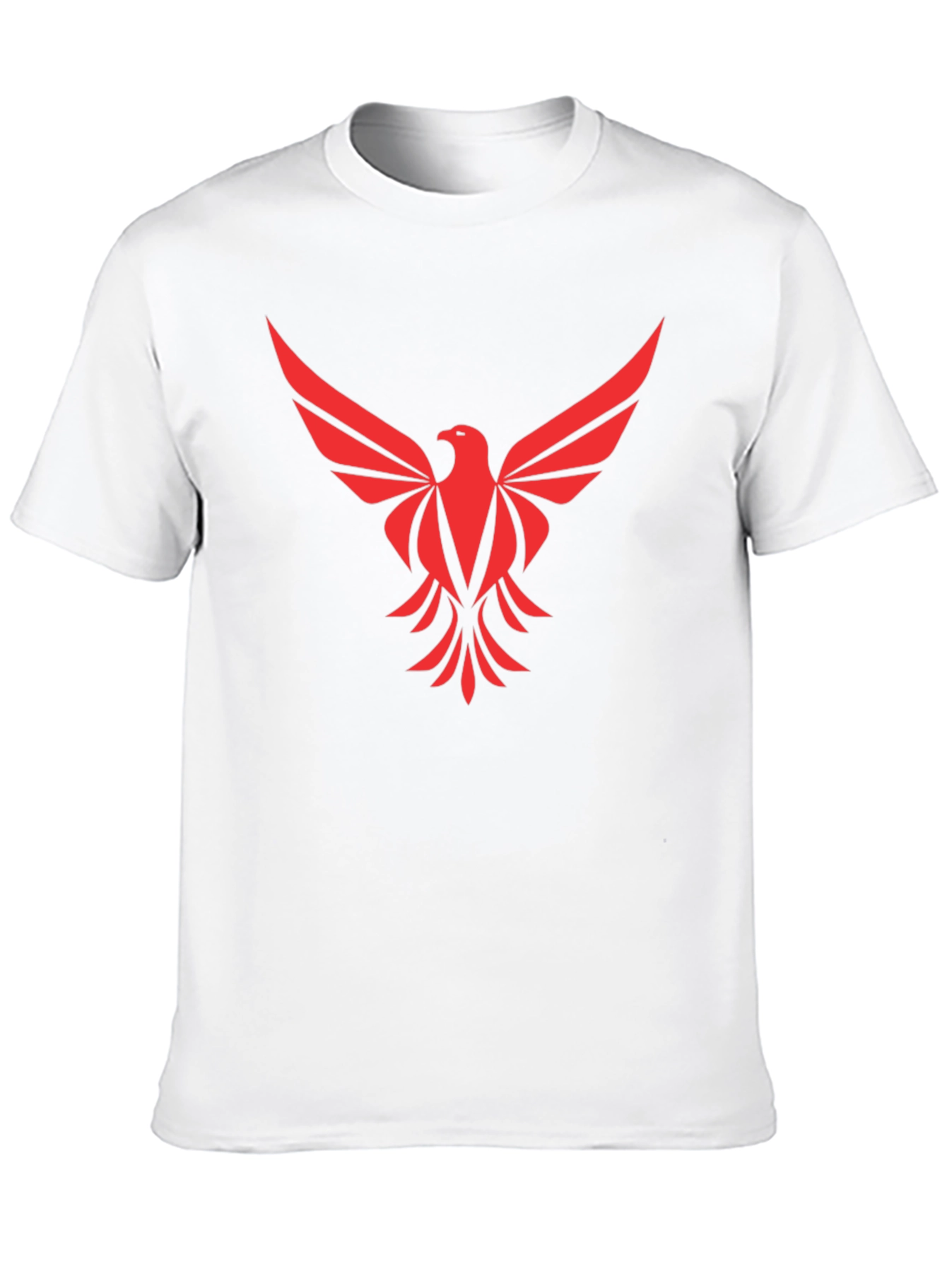 Red Phoenix Graphic Tee - Black Cotton Comfort