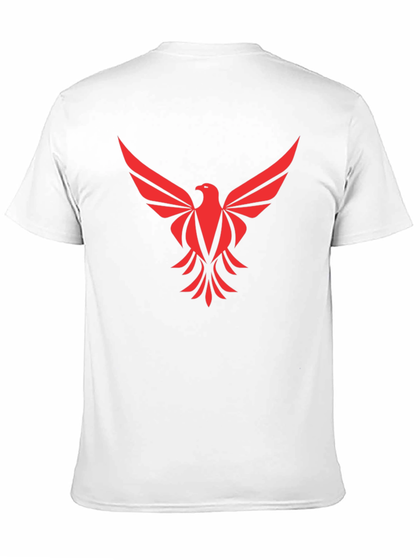 Red Phoenix Graphic Tee - Black Cotton Comfort