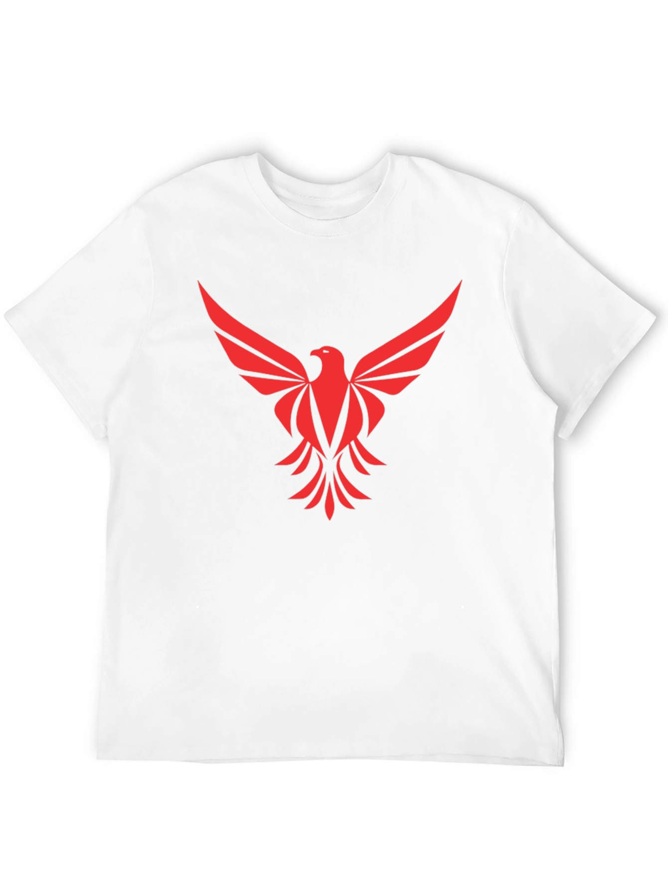 Red Phoenix Graphic Tee - Black Cotton Comfort
