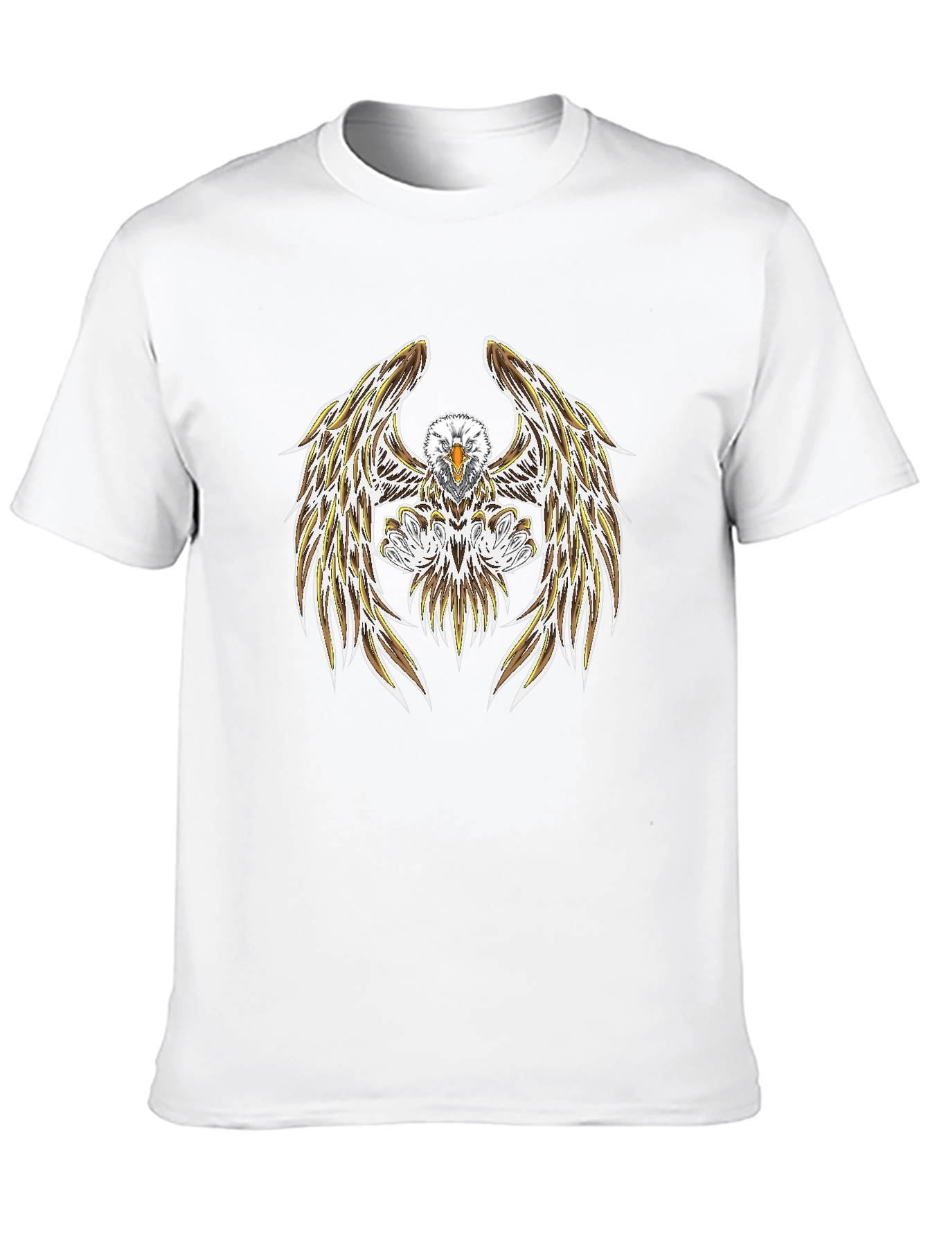 Bold Eagle Graphic Tee - Black Casual Shirt