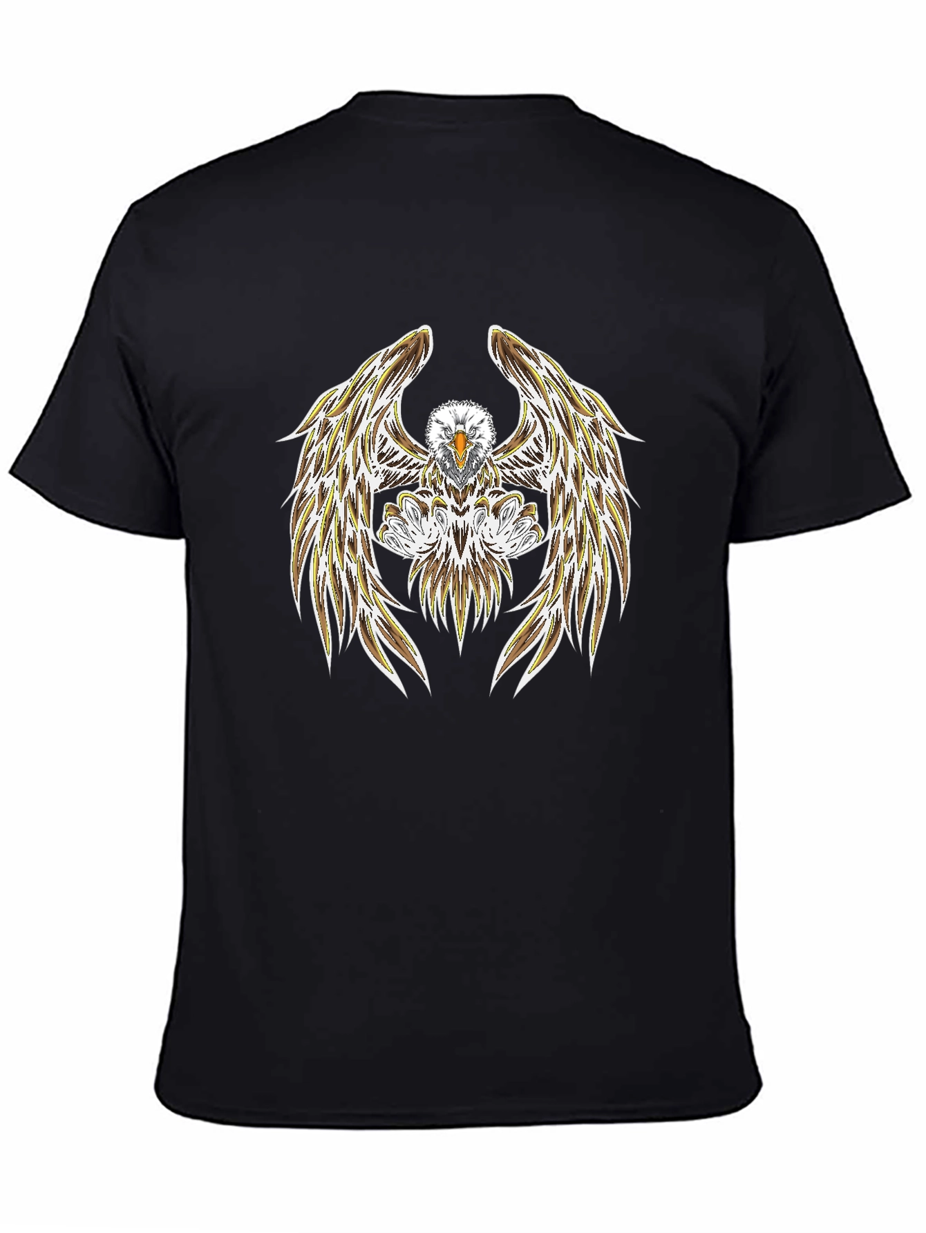 Bold Eagle Graphic Tee - Black Casual Shirt