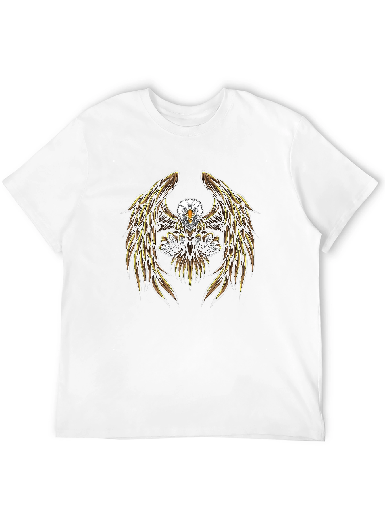 Bold Eagle Graphic Tee - Black Casual Shirt