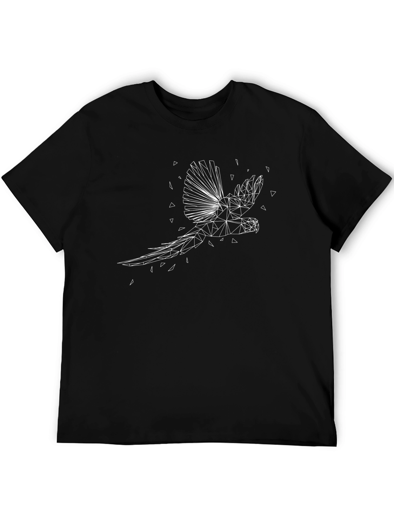 Geometric Parrot T-Shirt - Modern Graphic Tee