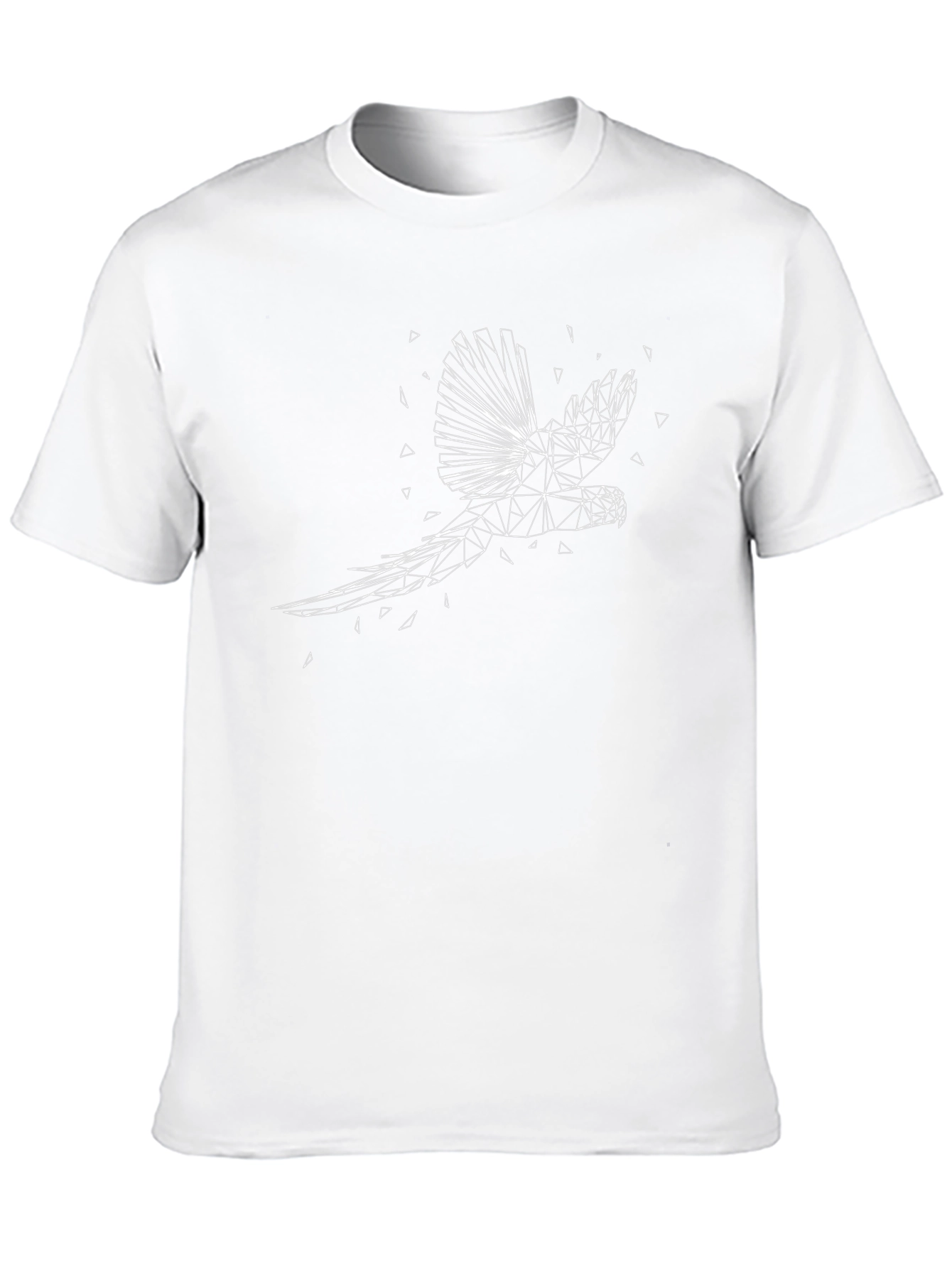 Geometric Parrot T-Shirt - Modern Graphic Tee