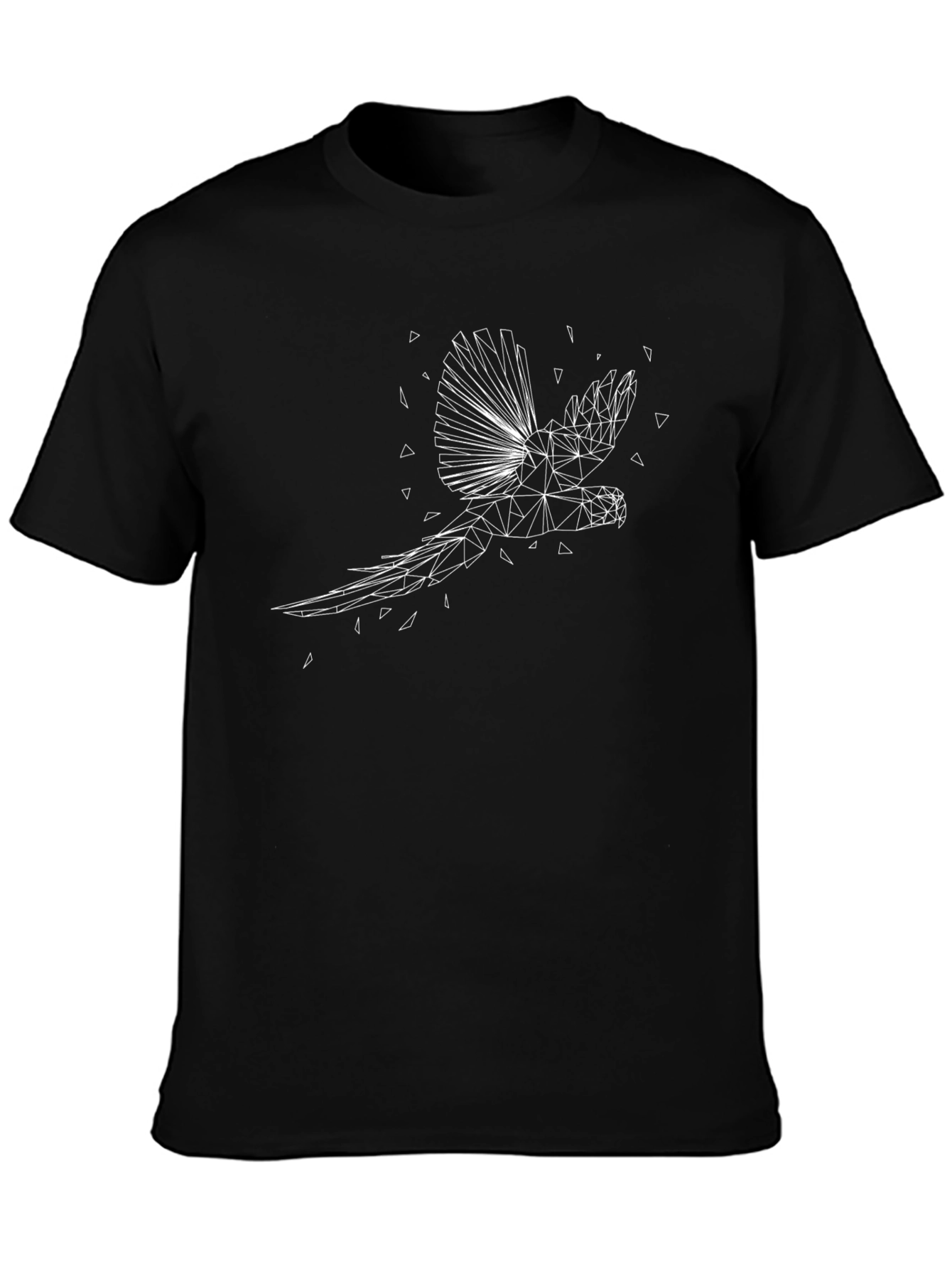 Geometric Parrot T-Shirt - Modern Graphic Tee