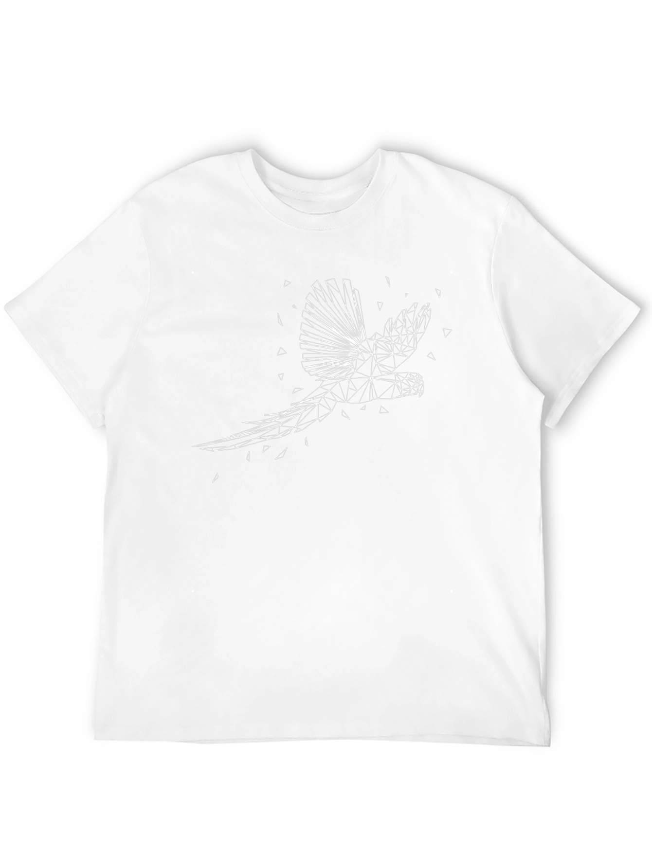Geometric Parrot T-Shirt - Modern Graphic Tee
