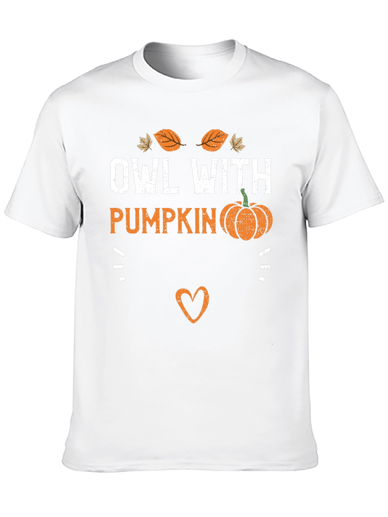 Owl With Pumpkin T-Shirt - Fall Holiday Tee