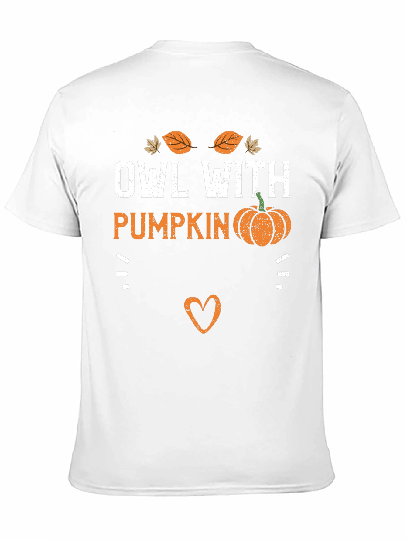 Owl With Pumpkin T-Shirt - Fall Holiday Tee