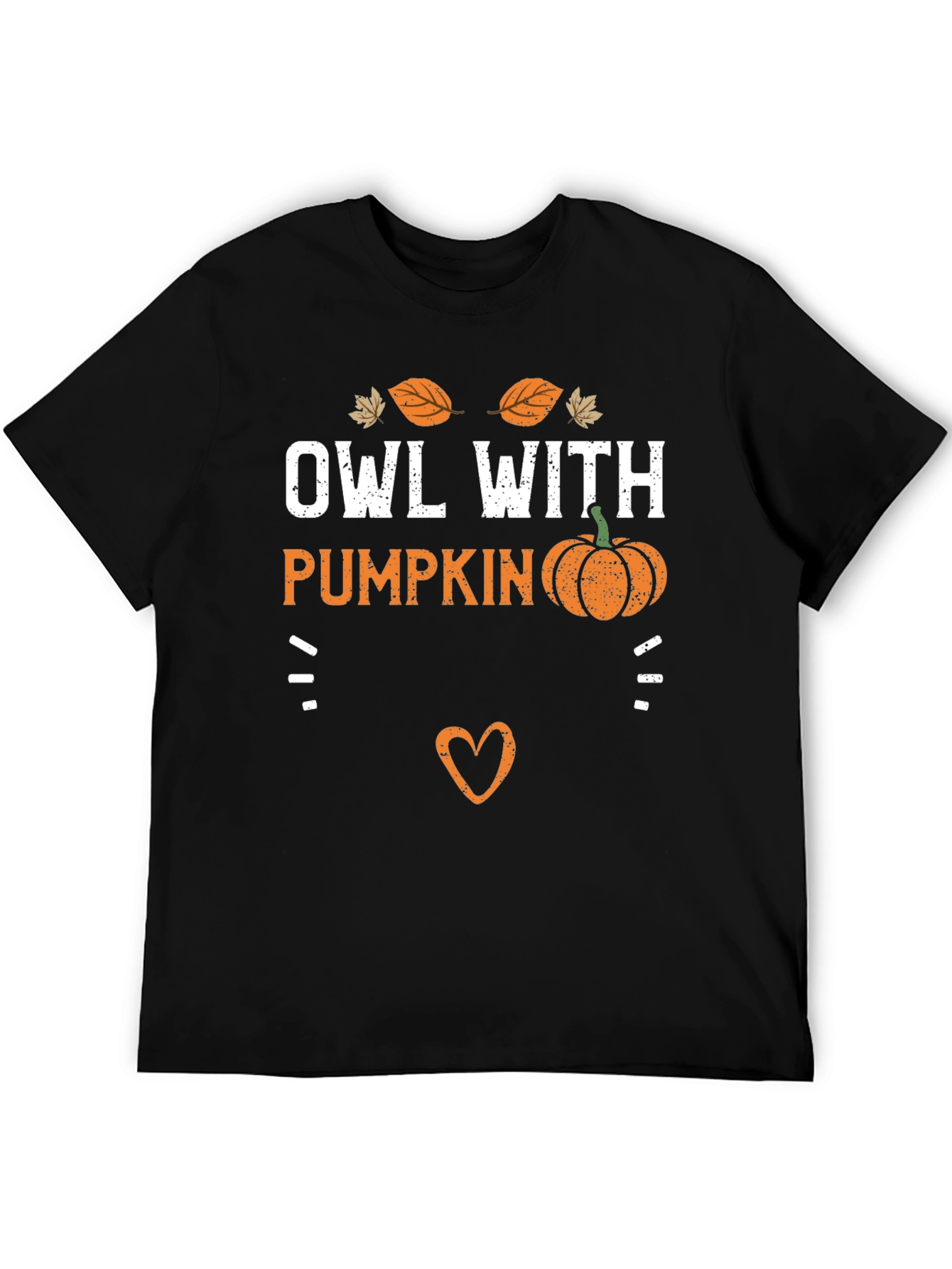 Owl With Pumpkin T-Shirt - Fall Holiday Tee