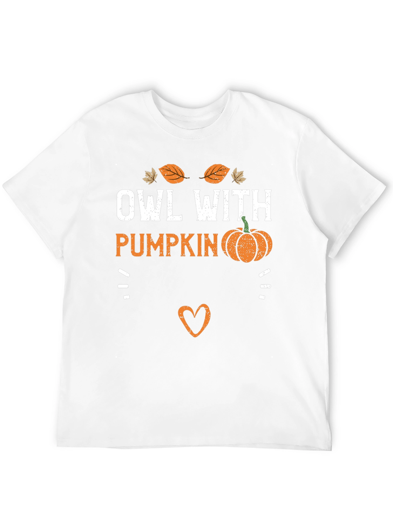 Owl With Pumpkin T-Shirt - Fall Holiday Tee