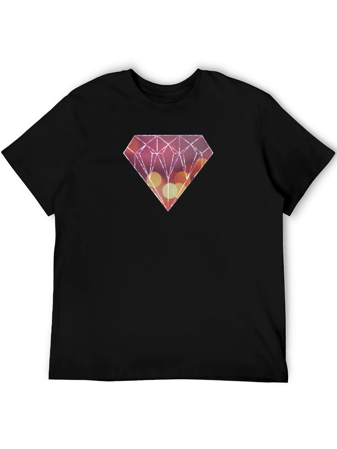 Diamond Graphic T-Shirt - Mens Black Tee