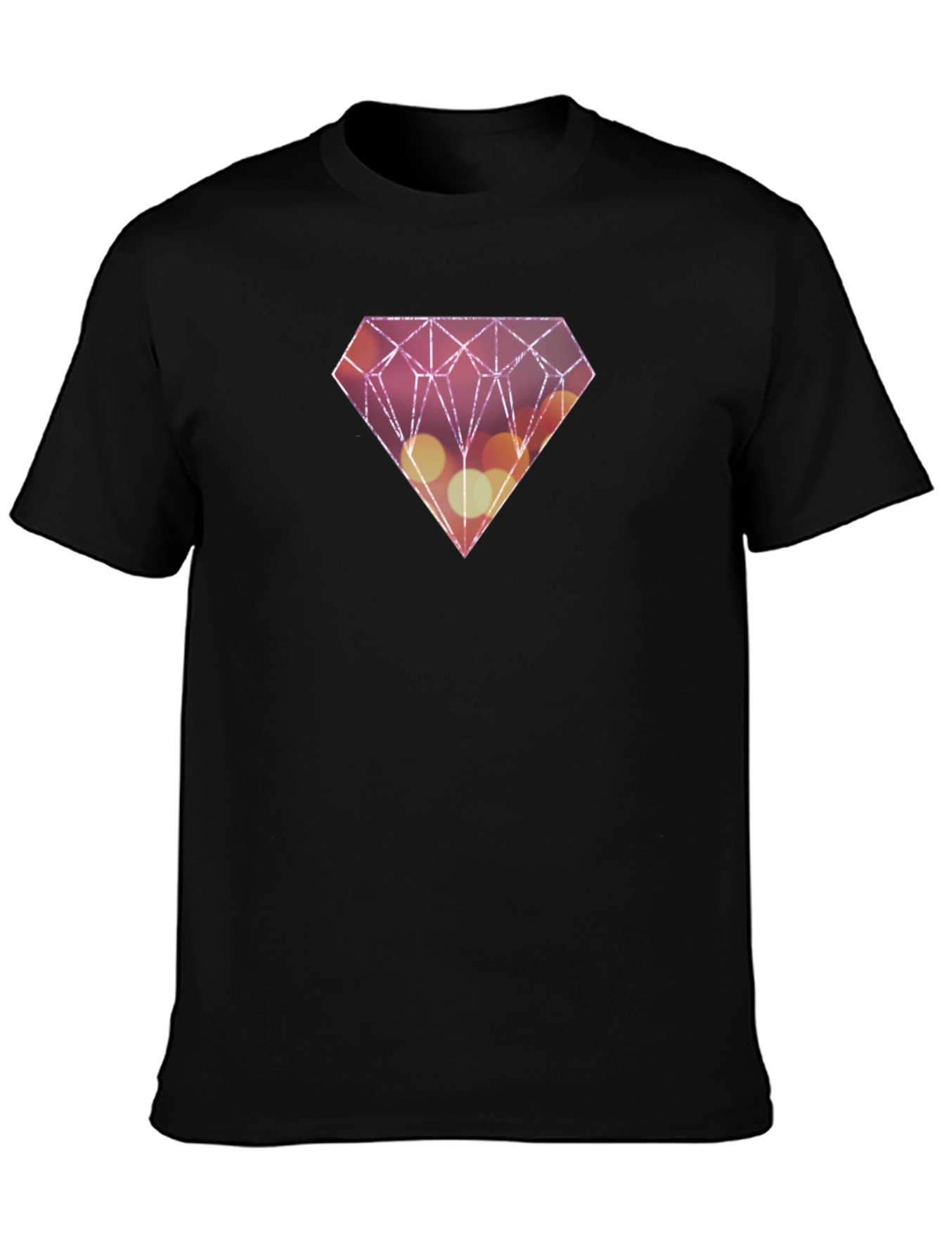 Diamond Graphic T-Shirt - Mens Black Tee
