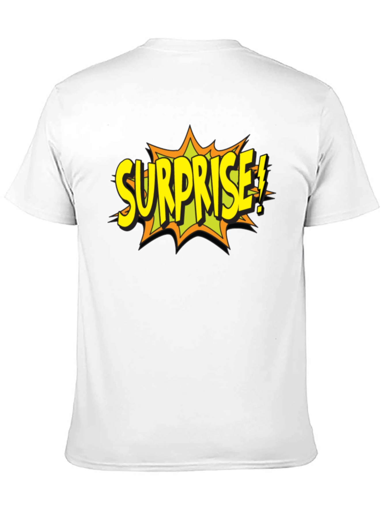 Surprise Graphic T-Shirt - Black Cotton Tee