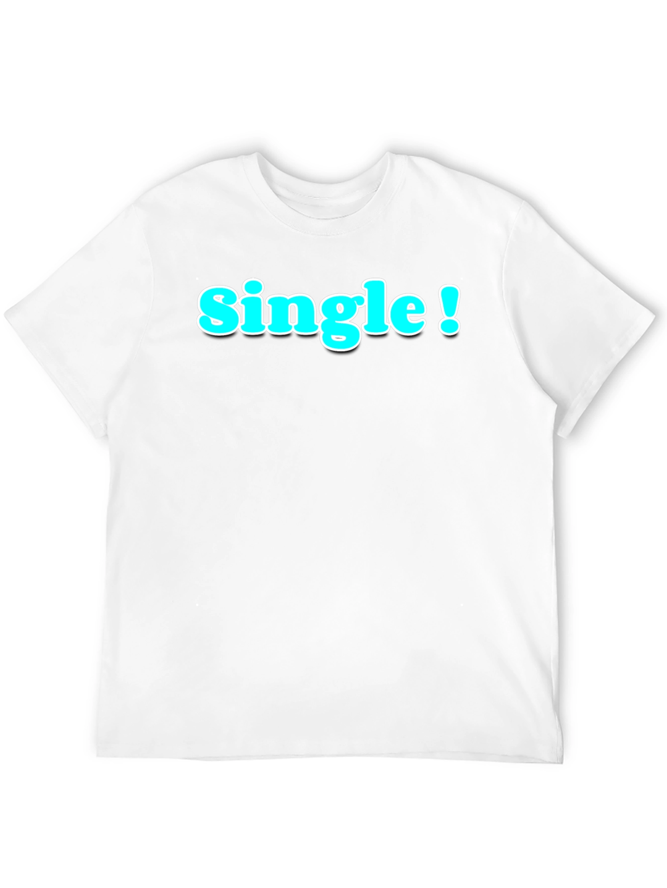 Single! Black Graphic Tee - Casual Style