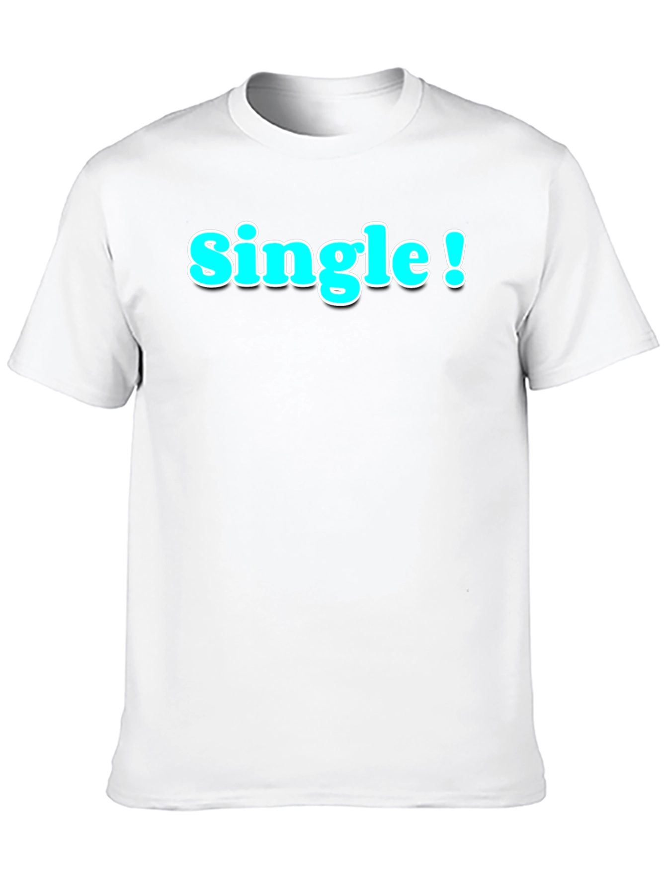 Single! Black Graphic Tee - Casual Style