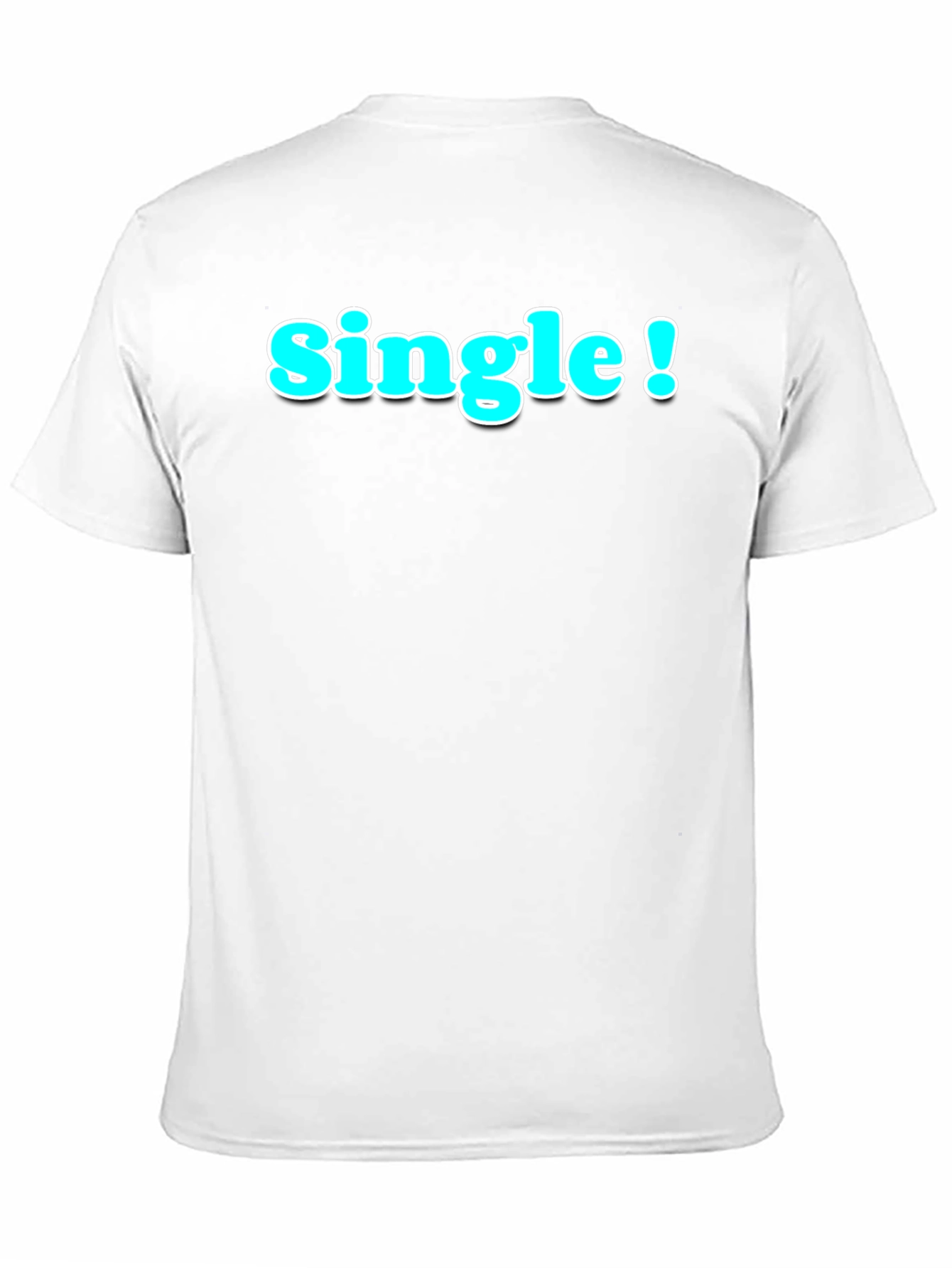 Single! Black Graphic Tee - Casual Style
