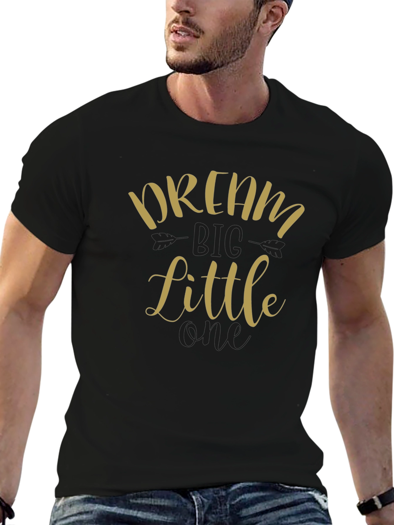 Dream Big Little One Black T-Shirt