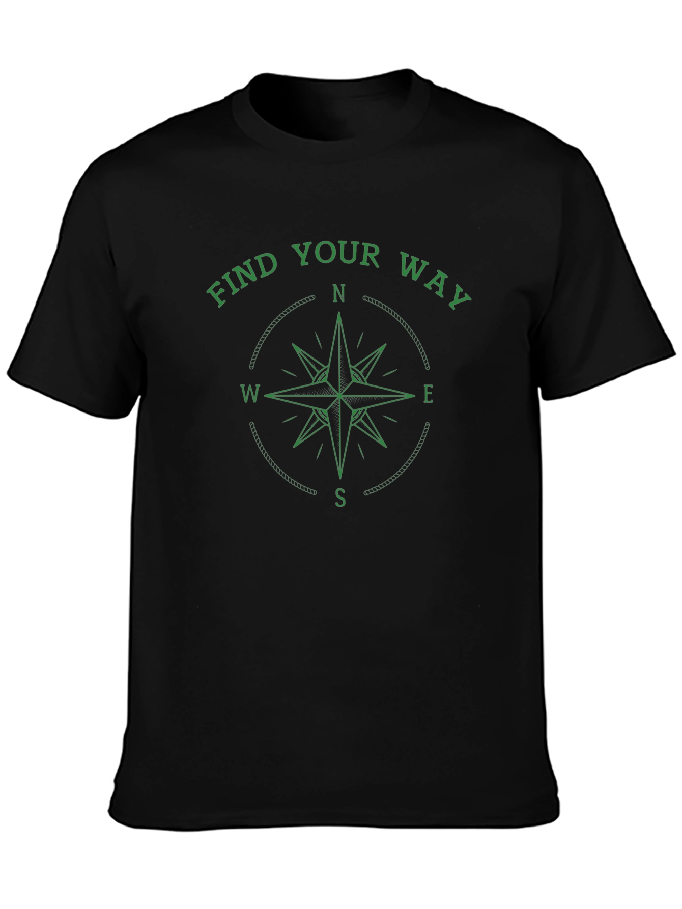 Find Your Way Compass Graphic T-Shirt