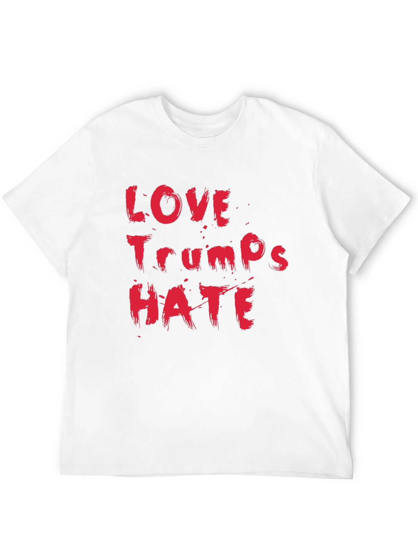 Love Trumps Hate Black Cotton T-Shirt
