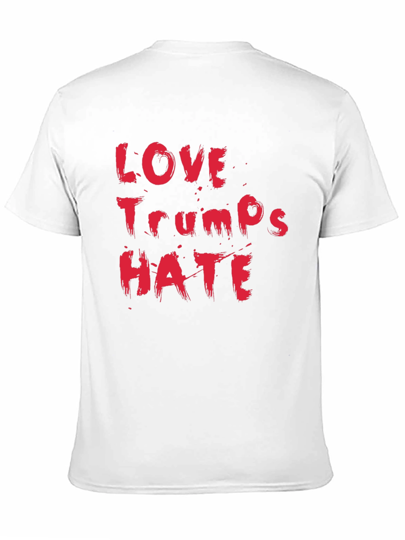 Love Trumps Hate Black Cotton T-Shirt