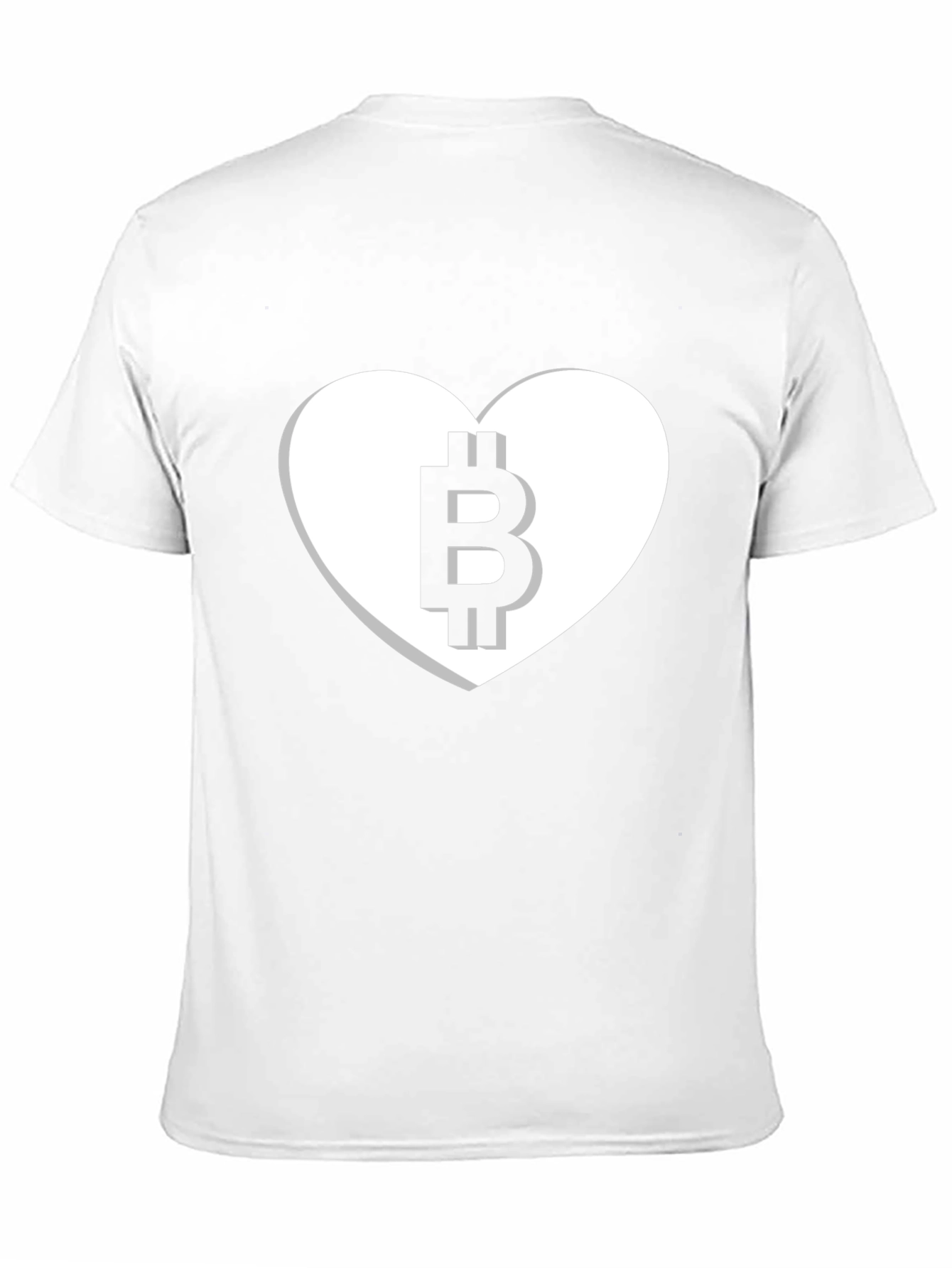 Bitcoin Heart Tee - Crypto Lover Black T-Shirt