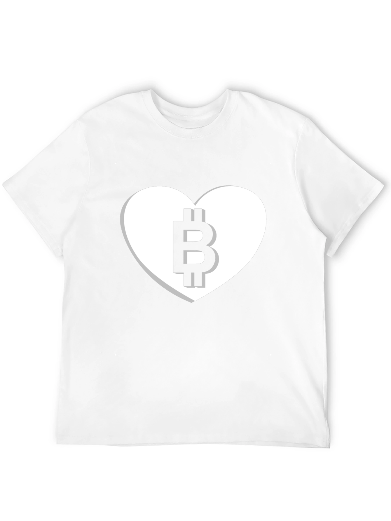 Bitcoin Heart Tee - Crypto Lover Black T-Shirt