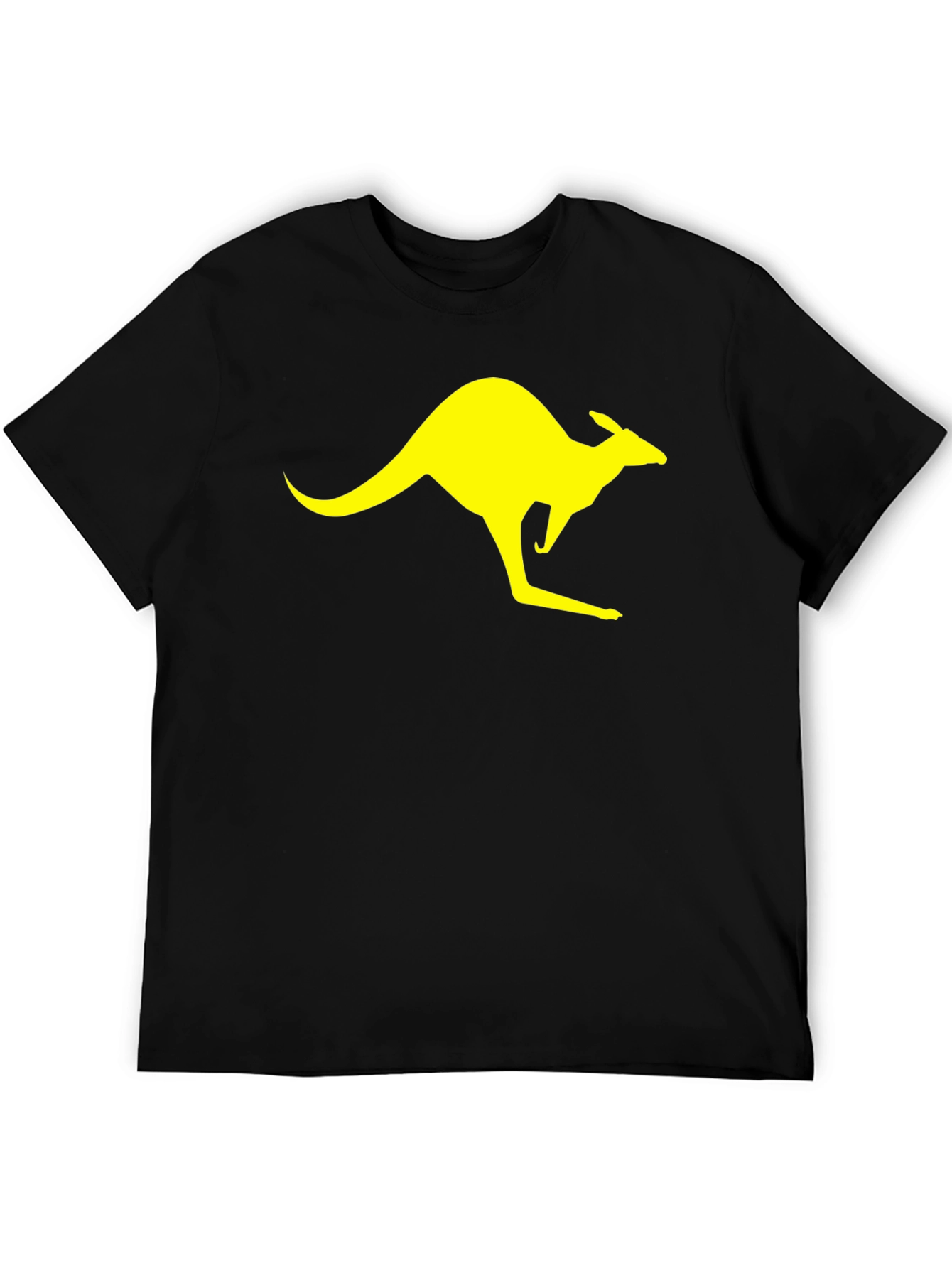 Kangaroo Graphic Black T-Shirt