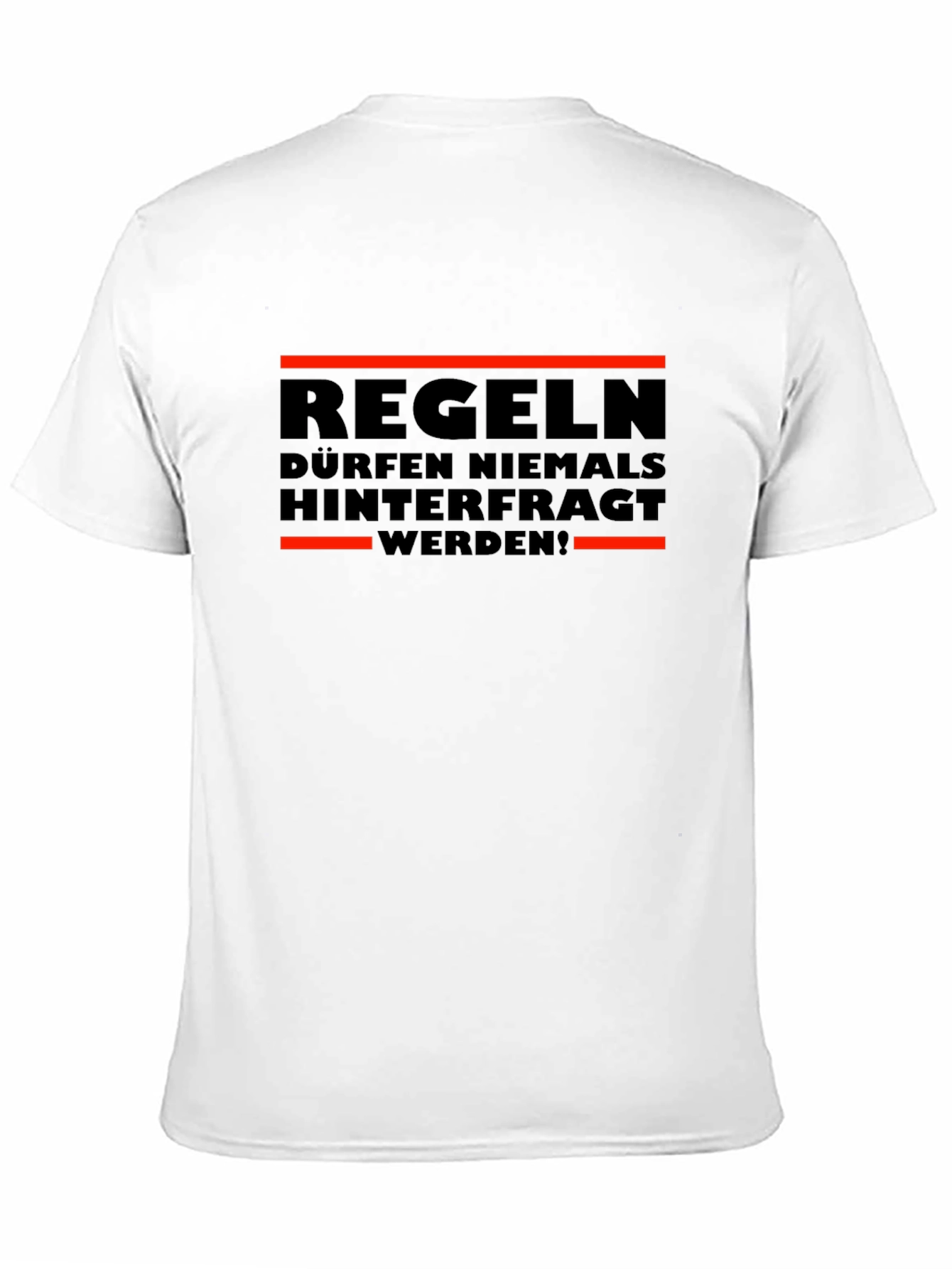 Rules Never Questioned Black Graphic T-Shirt