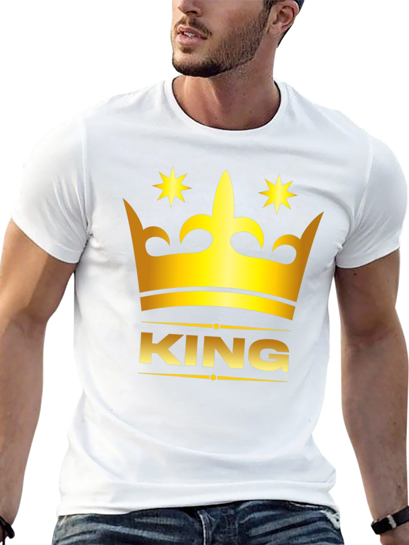 King Crown Graphic Black T-Shirt