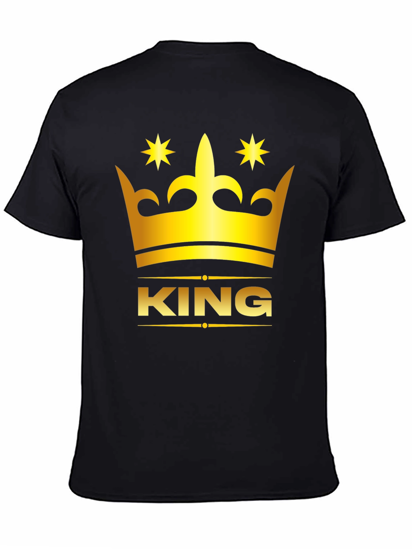 King Crown Graphic Black T-Shirt