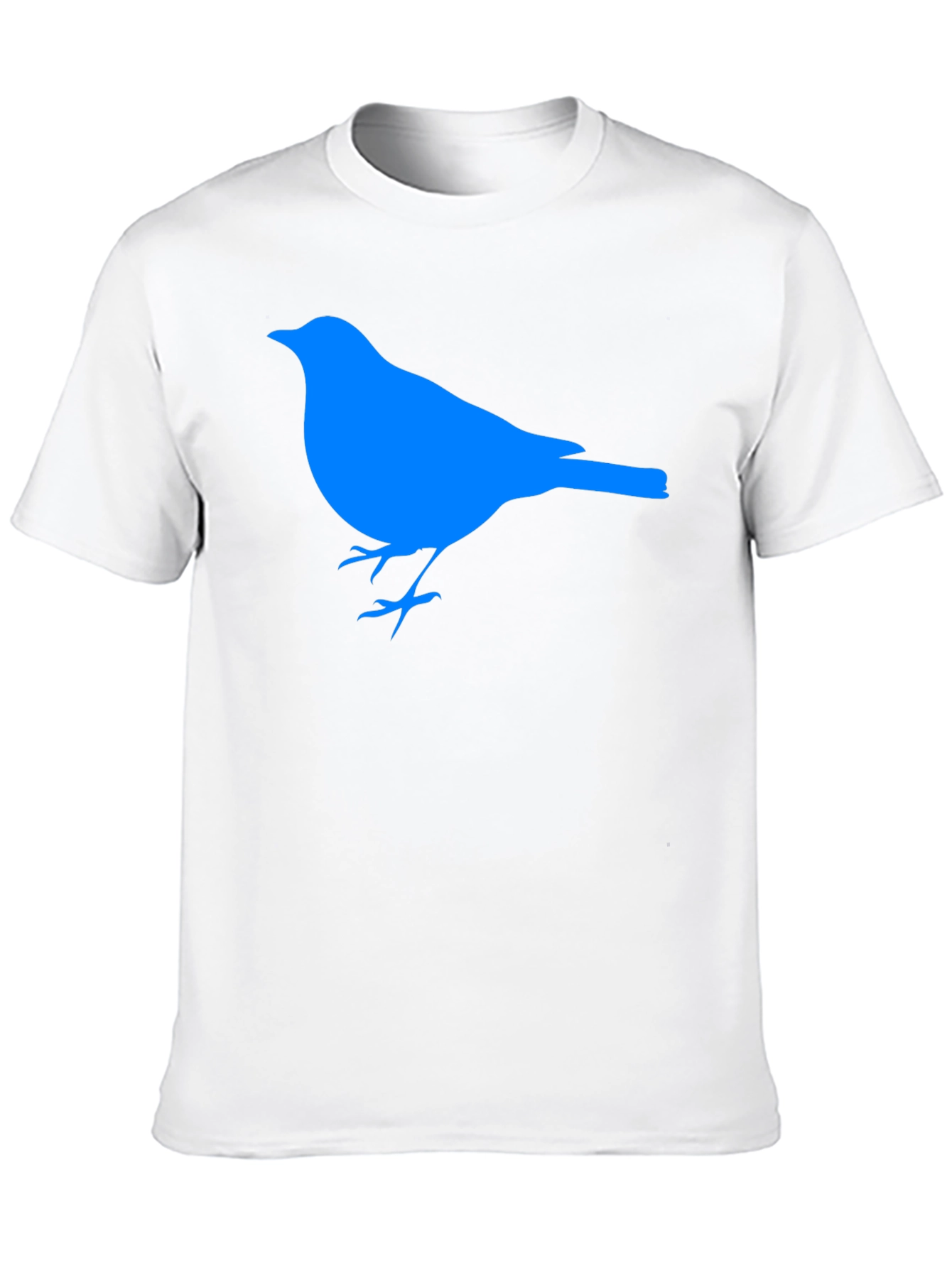 Blue Bird Graphic Black T-Shirt