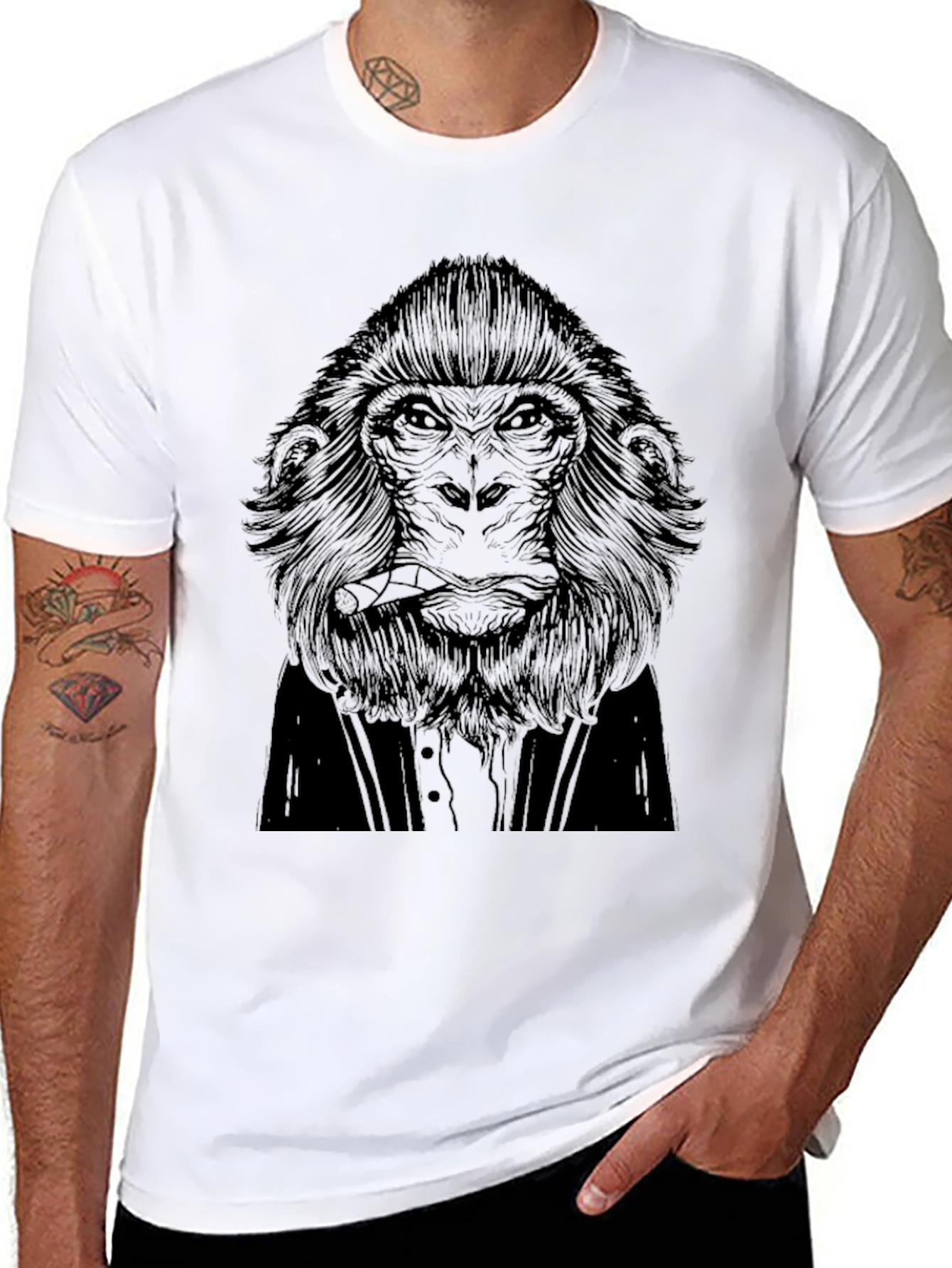 Gentleman Gorilla T-Shirt - Classy Ape Tee