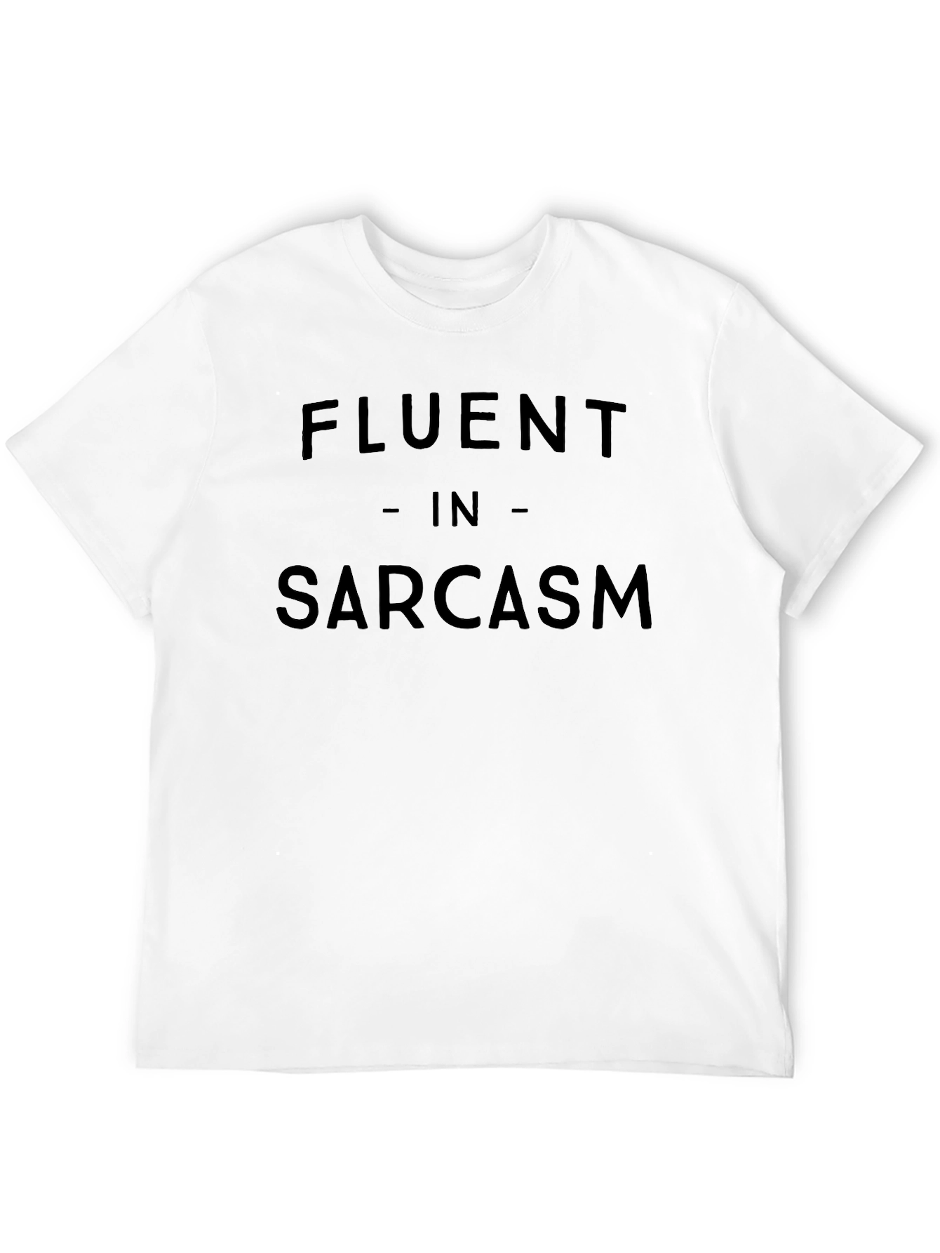 Fluent in Sarcasm Black Graphic Tee