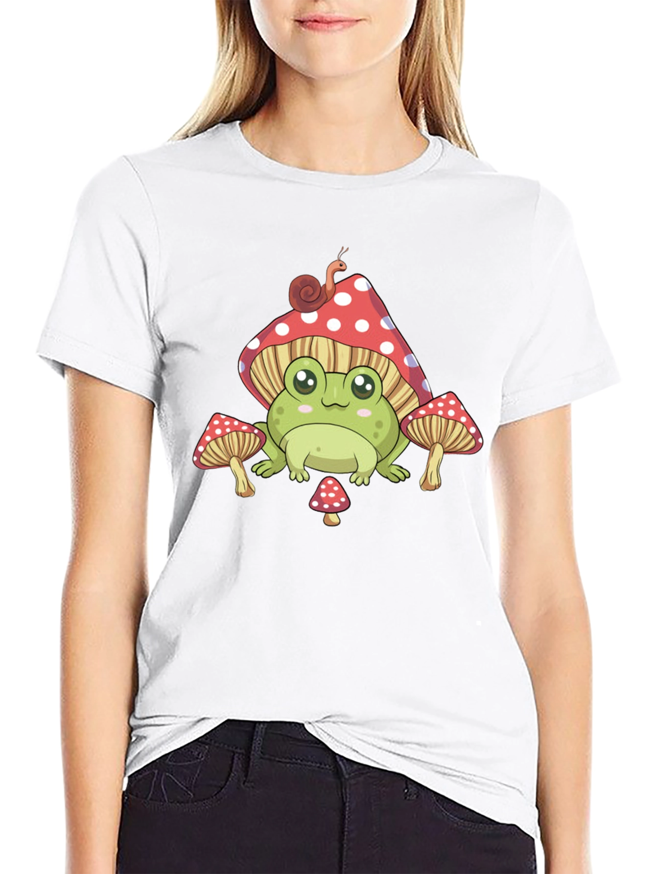 Cute Frog Mushroom T-Shirt - Fun Graphic Tee